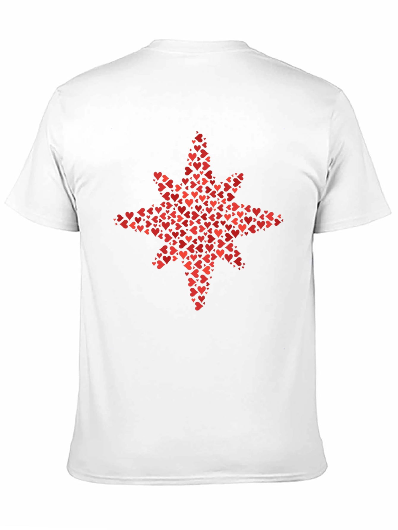 Heart Starburst Graphic Tee - Stylish Black T-Shirt