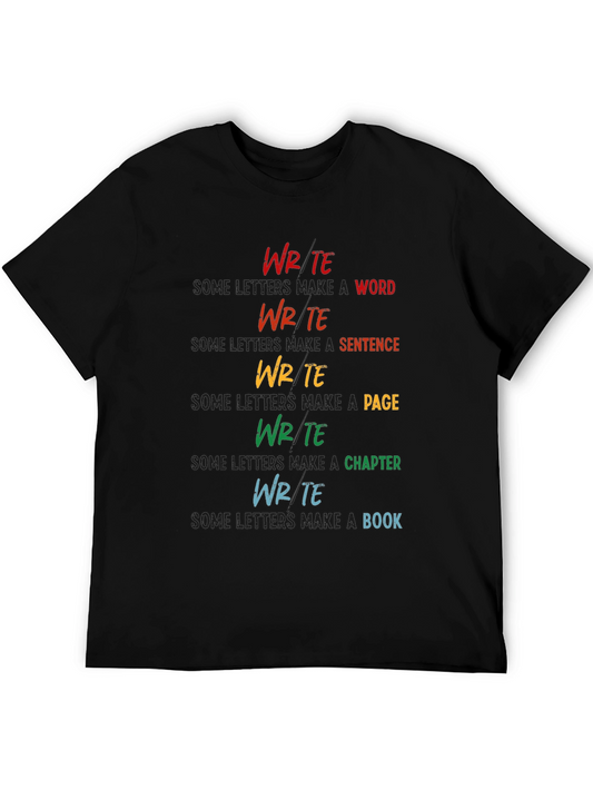 Write T-Shirt: Word Sentence Page Chapter Book