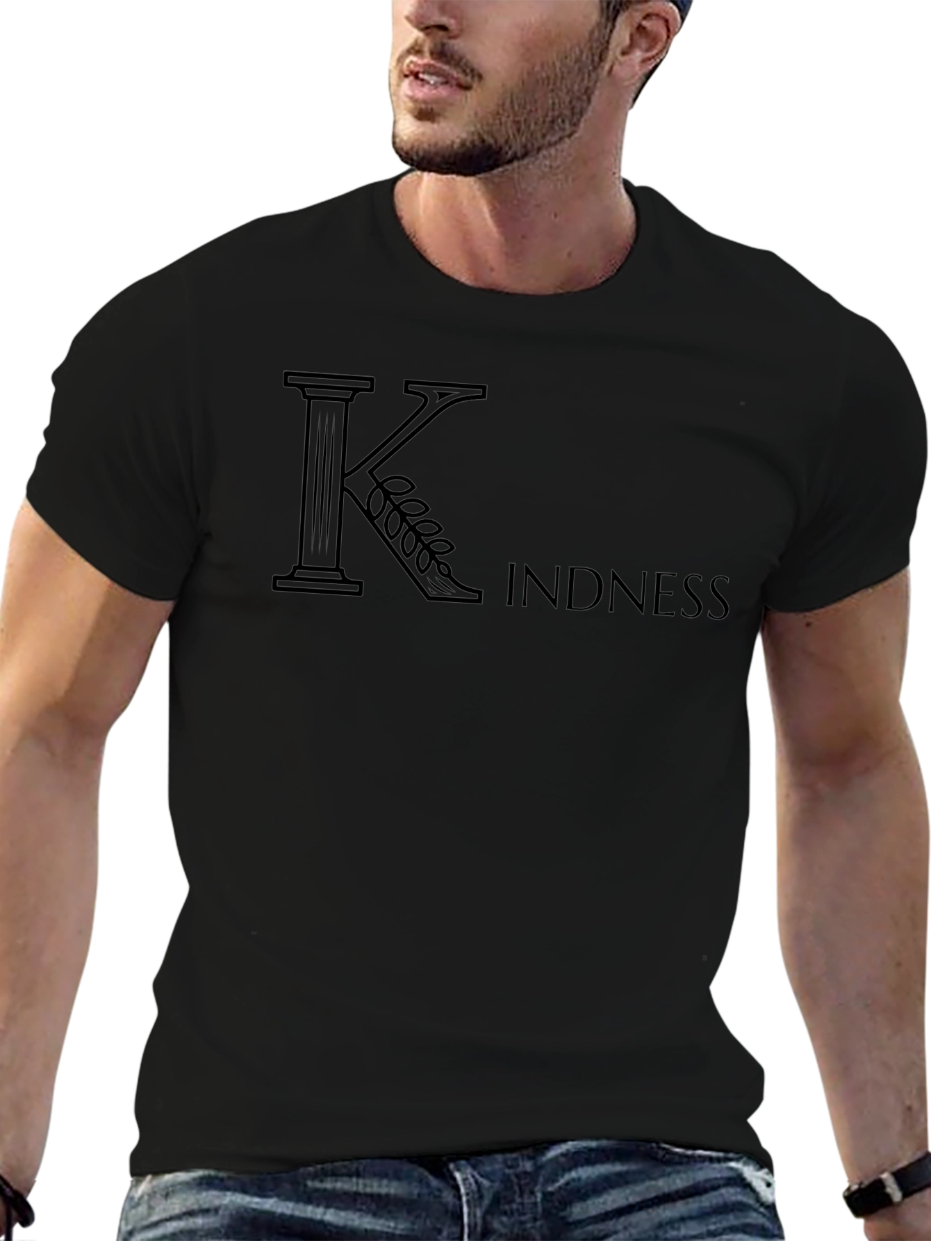 Kindness Graphic T-Shirt - Unisex Black Tee