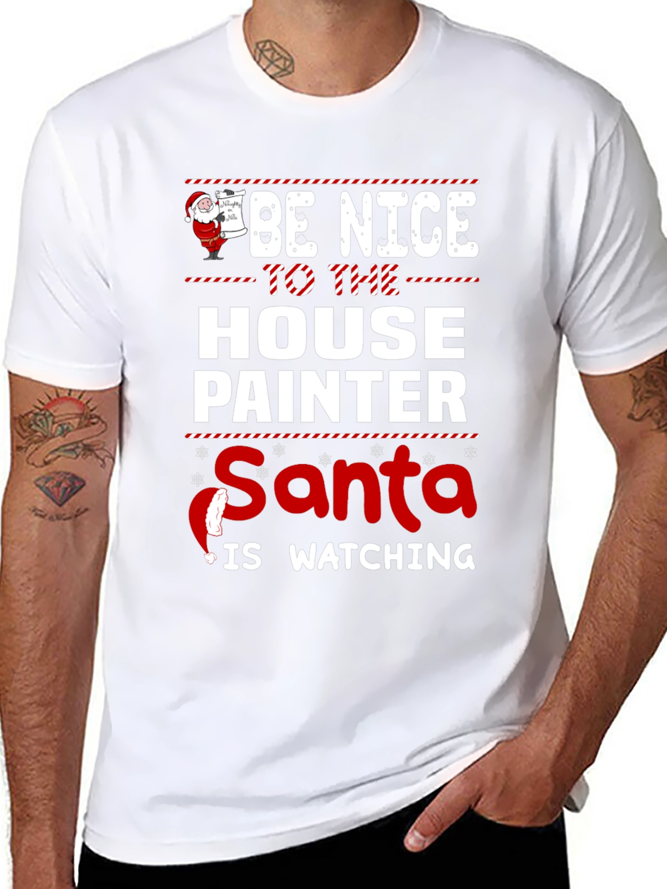 Funny House Painter Christmas T-Shirt