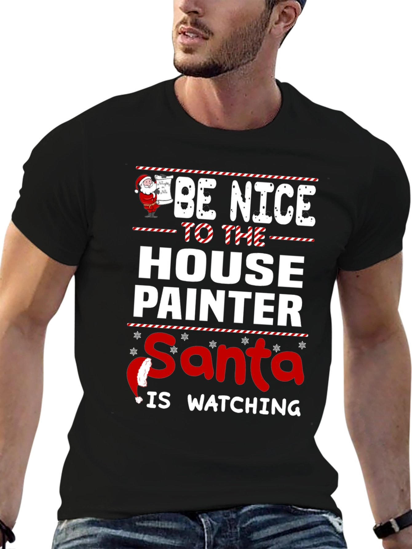 Funny House Painter Christmas T-Shirt