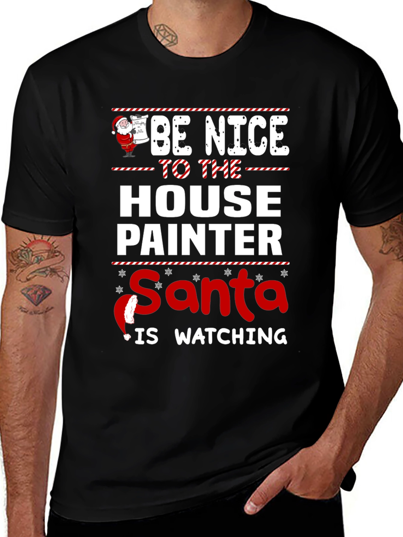 Funny House Painter Christmas T-Shirt