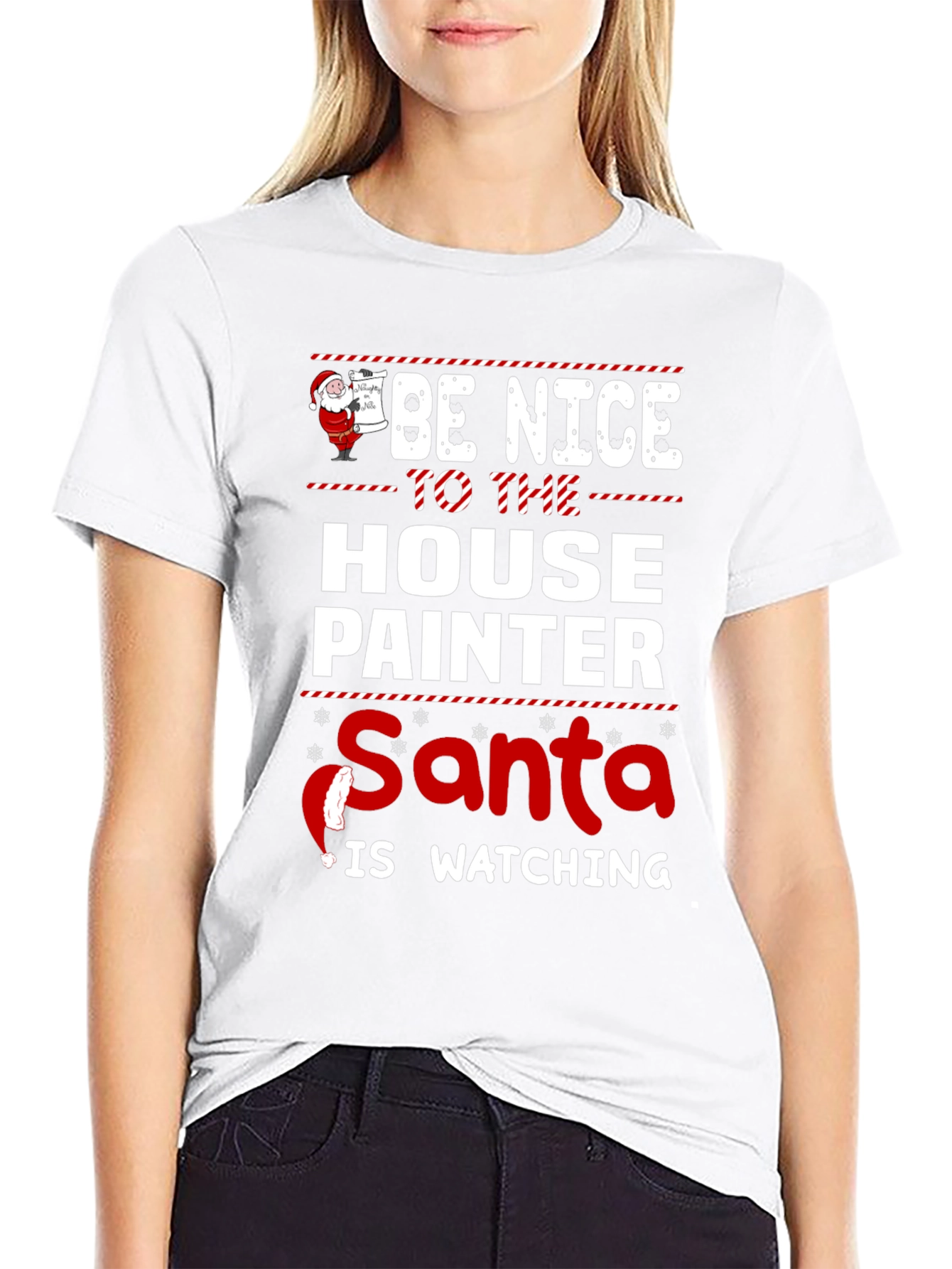 Funny House Painter Christmas T-Shirt