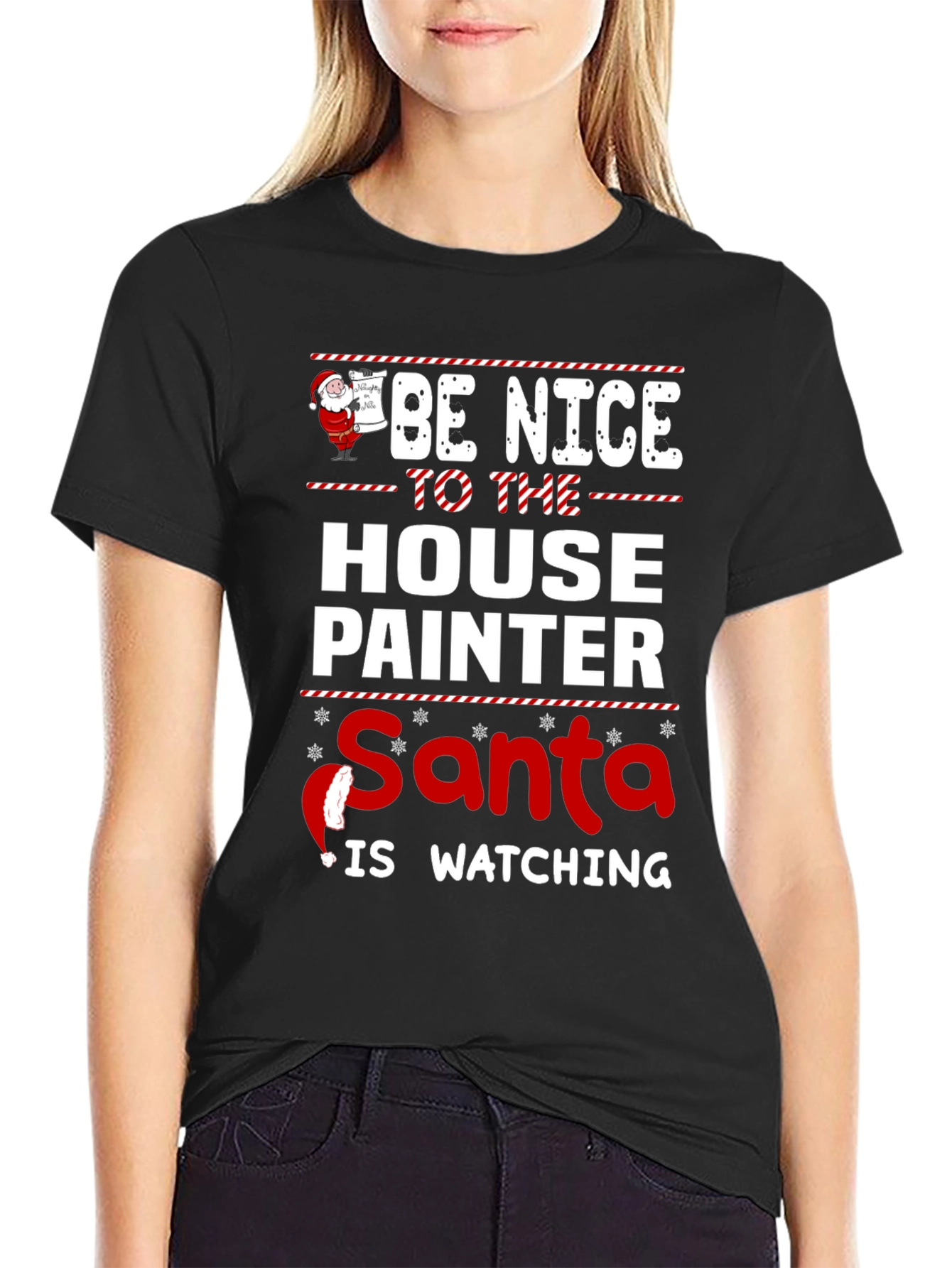Funny House Painter Christmas T-Shirt