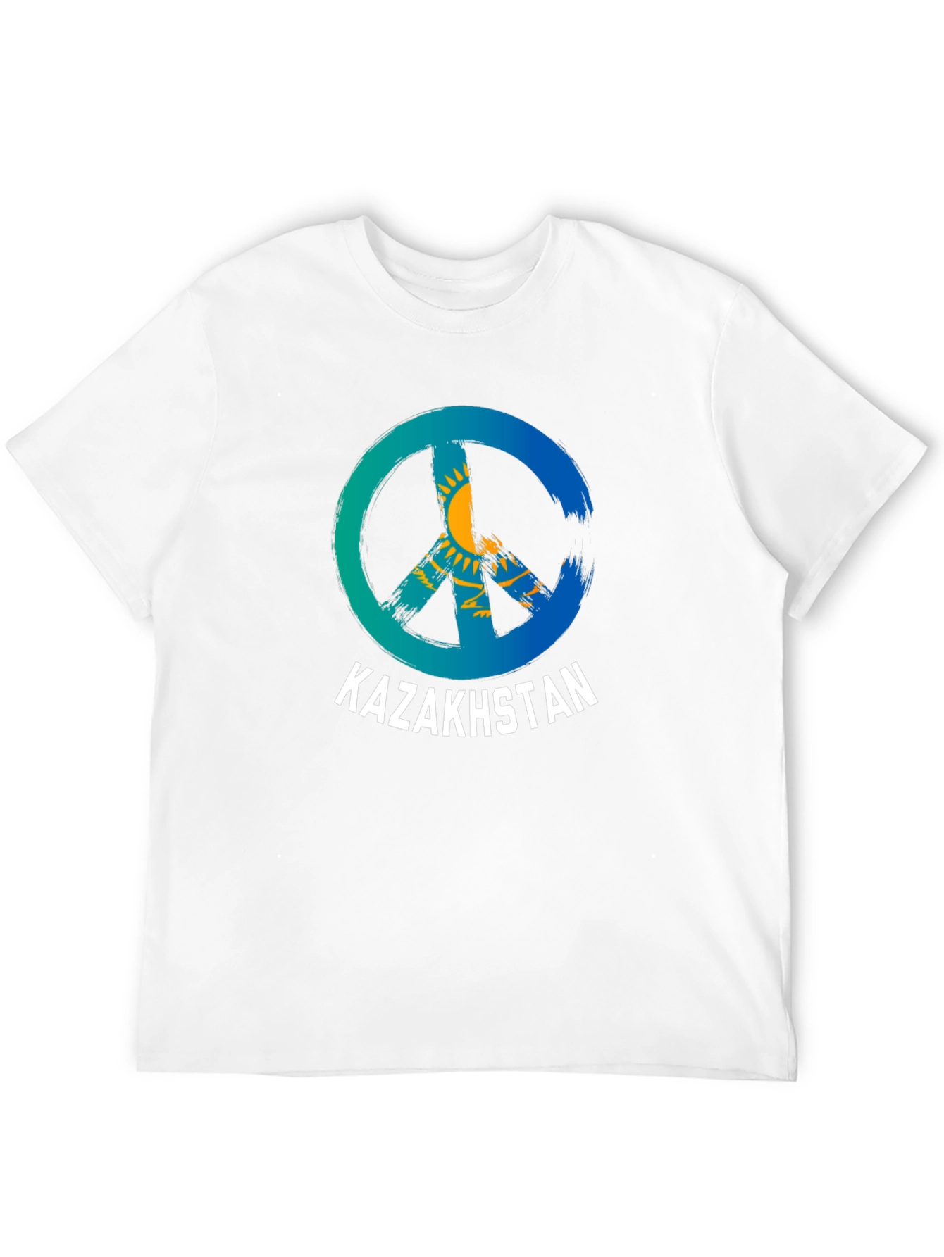 Kazakhstan Peace Sign T-Shirt - National Pride Tee