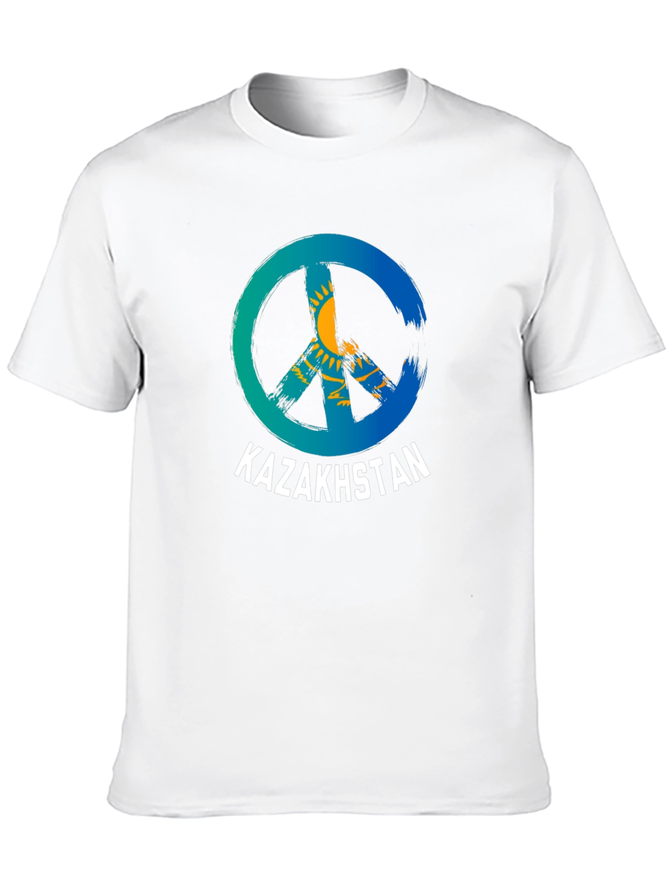 Kazakhstan Peace Sign T-Shirt - National Pride Tee