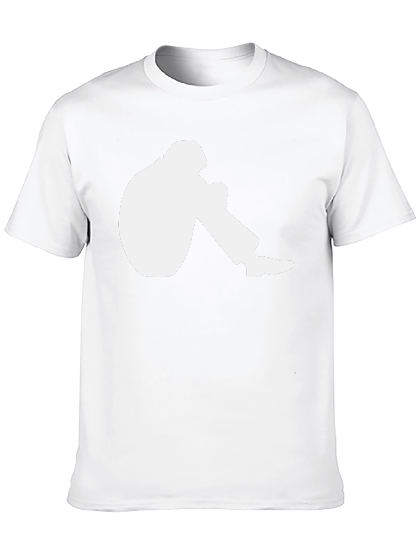 Mens Graphic T-Shirt - Crouching Silhouette Design