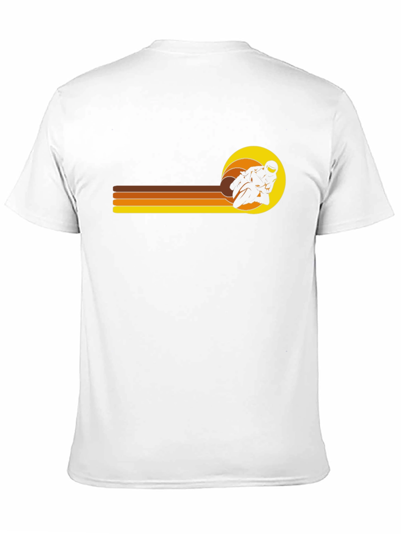 Retro Motorcycle Racer Graphic T-Shirt
