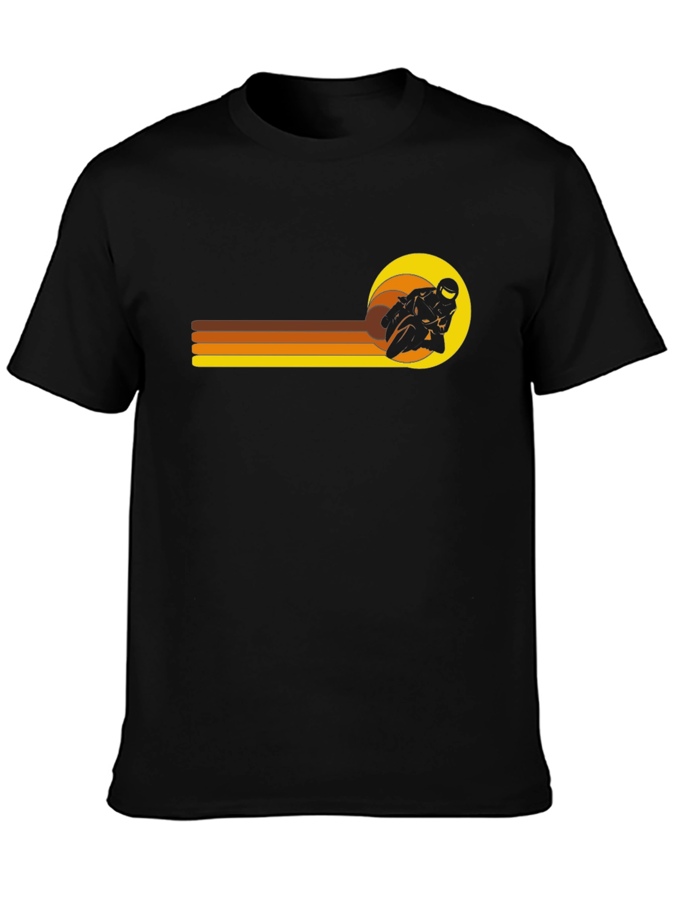 Retro Motorcycle Racer Graphic T-Shirt