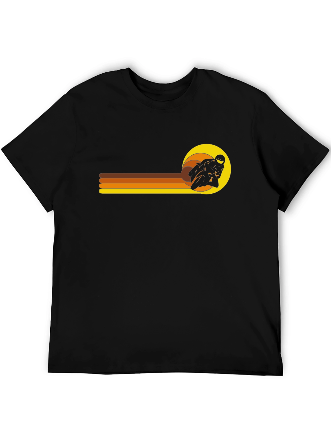 Retro Motorcycle Racer Graphic T-Shirt
