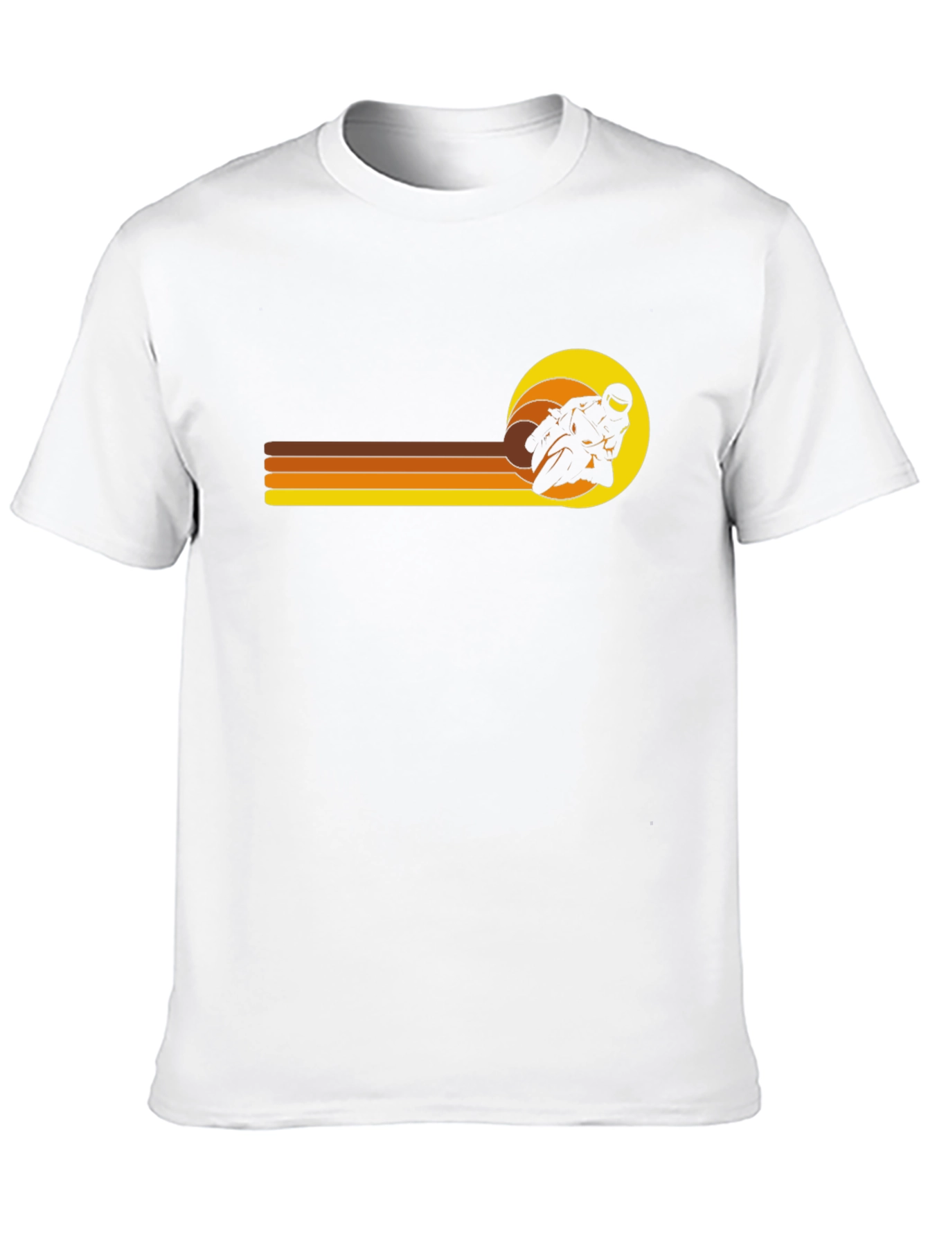 Retro Motorcycle Racer Graphic T-Shirt