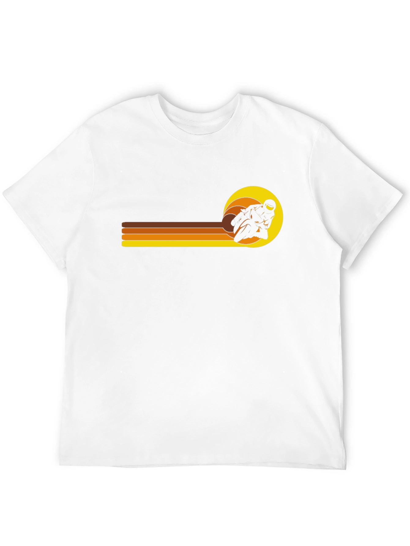 Retro Motorcycle Racer Graphic T-Shirt