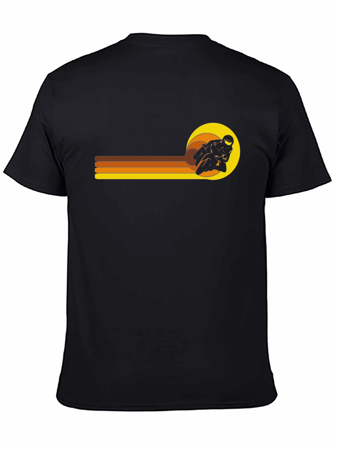 Retro Motorcycle Racer Graphic T-Shirt