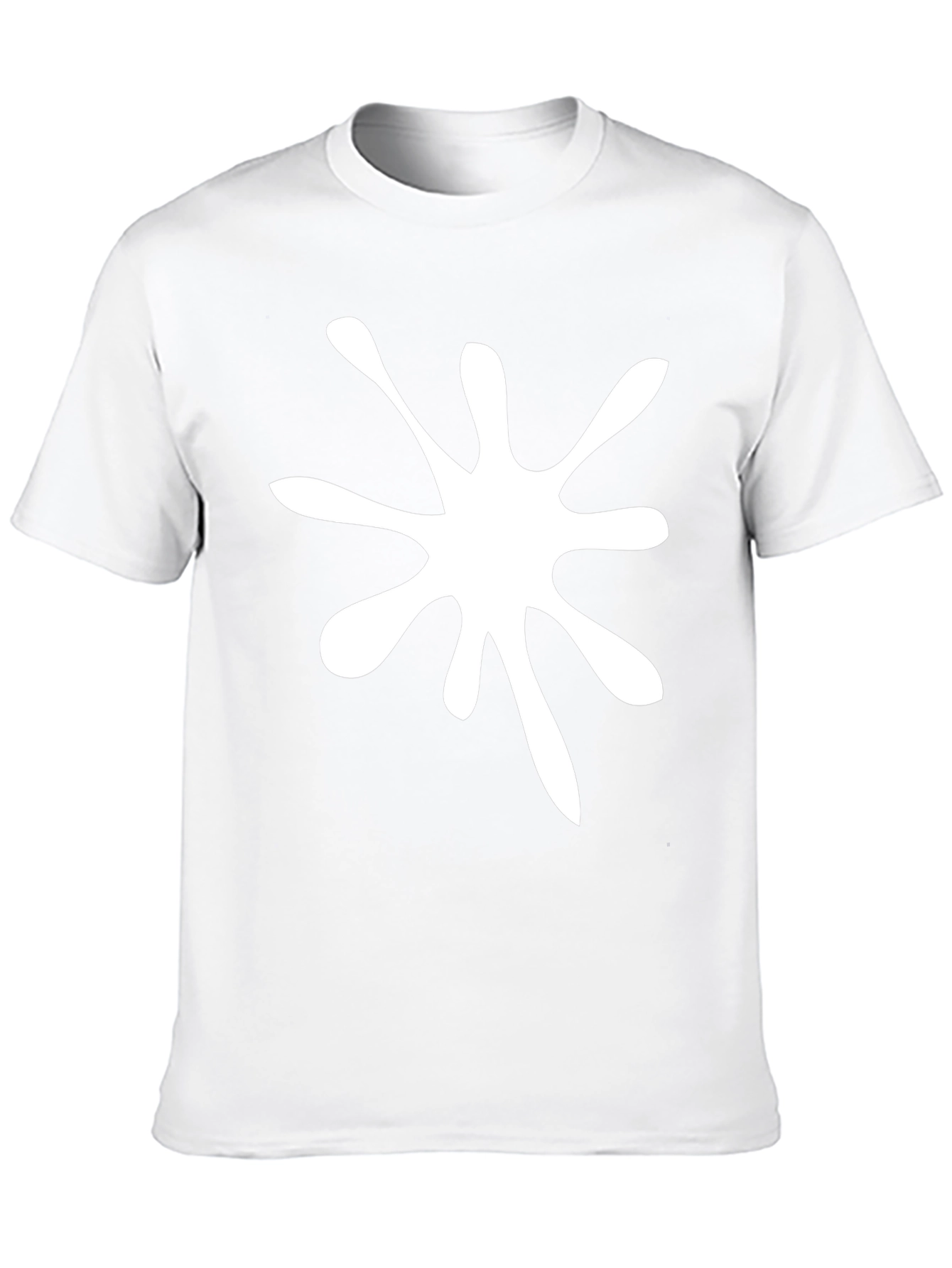 Splatter Graphic Tee - Mens Casual Black T-Shirt