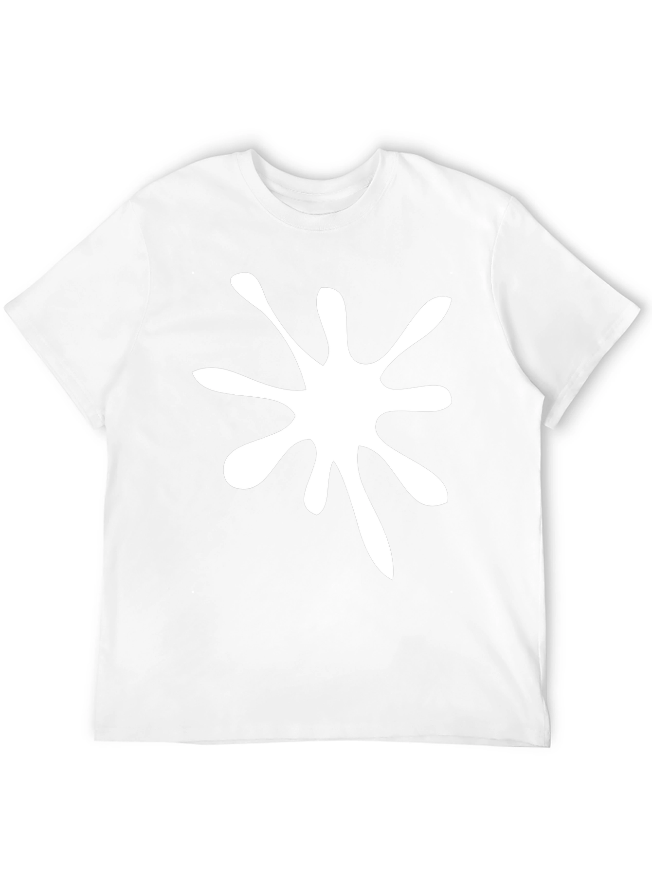 Splatter Graphic Tee - Mens Casual Black T-Shirt