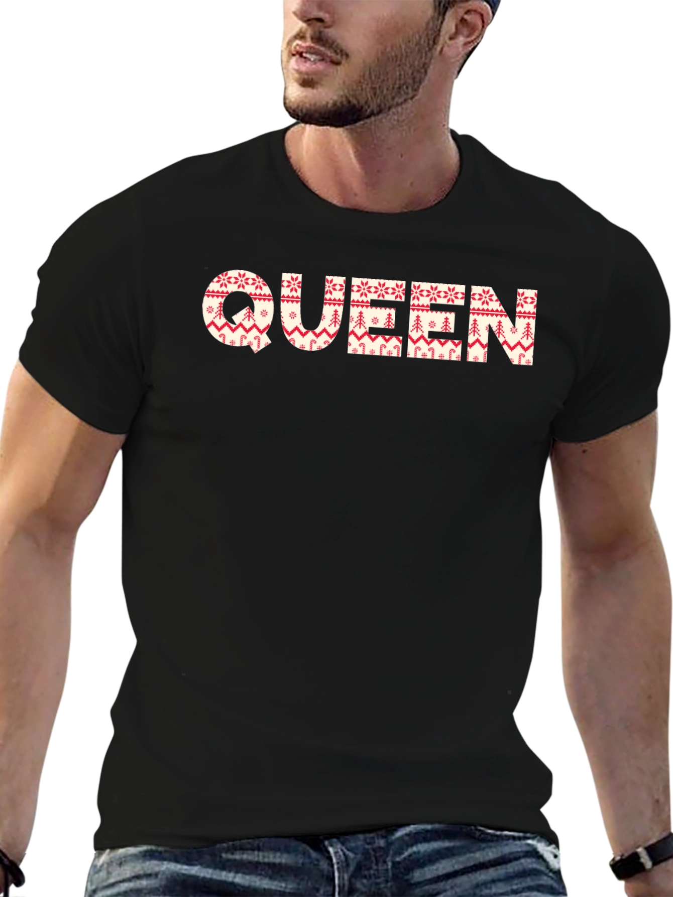 Queen Christmas Pattern T-Shirt