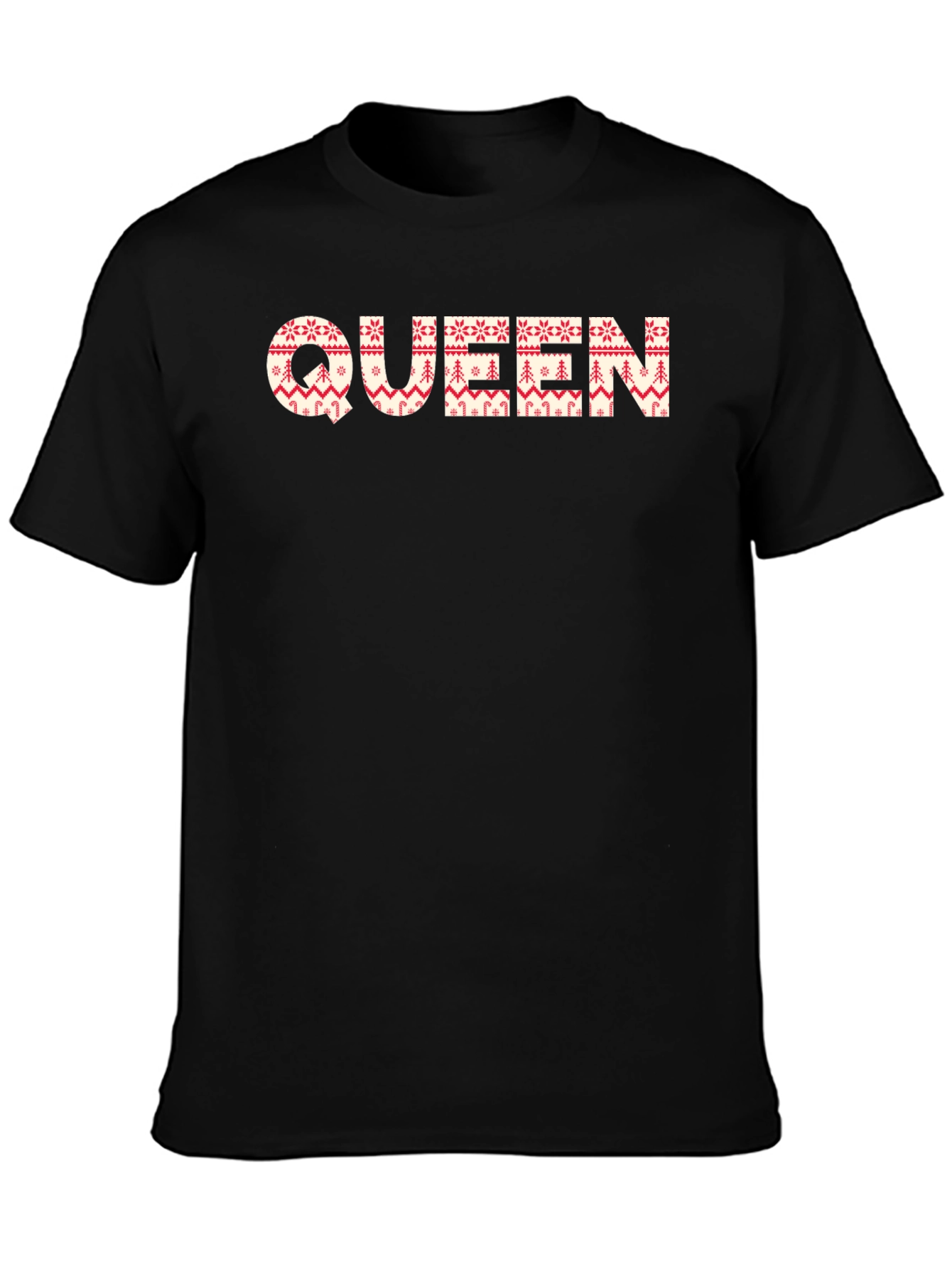 Queen Christmas Pattern T-Shirt