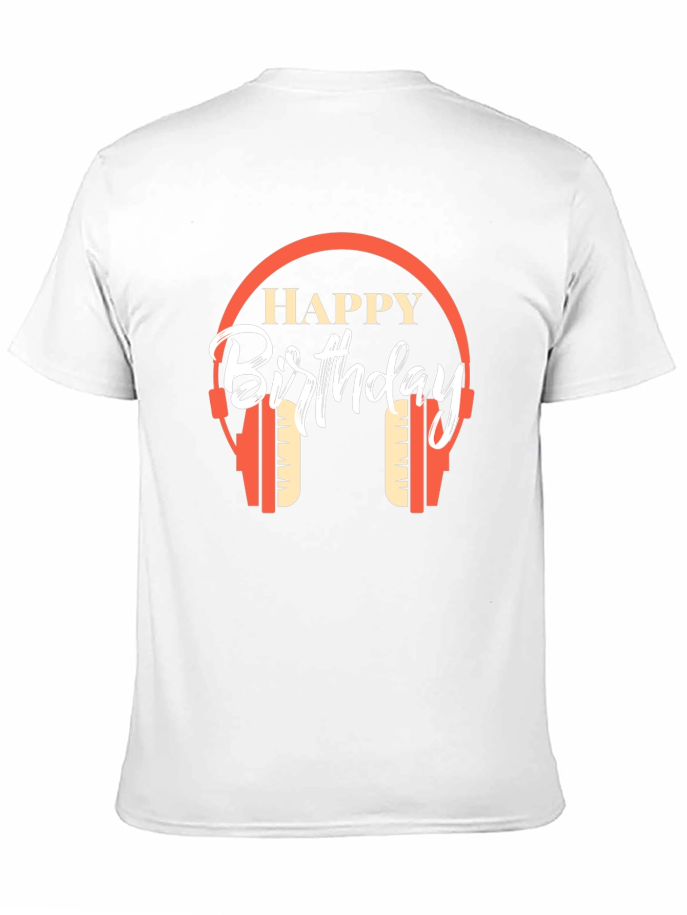 Happy Birthday Headphone Graphic T-Shirt