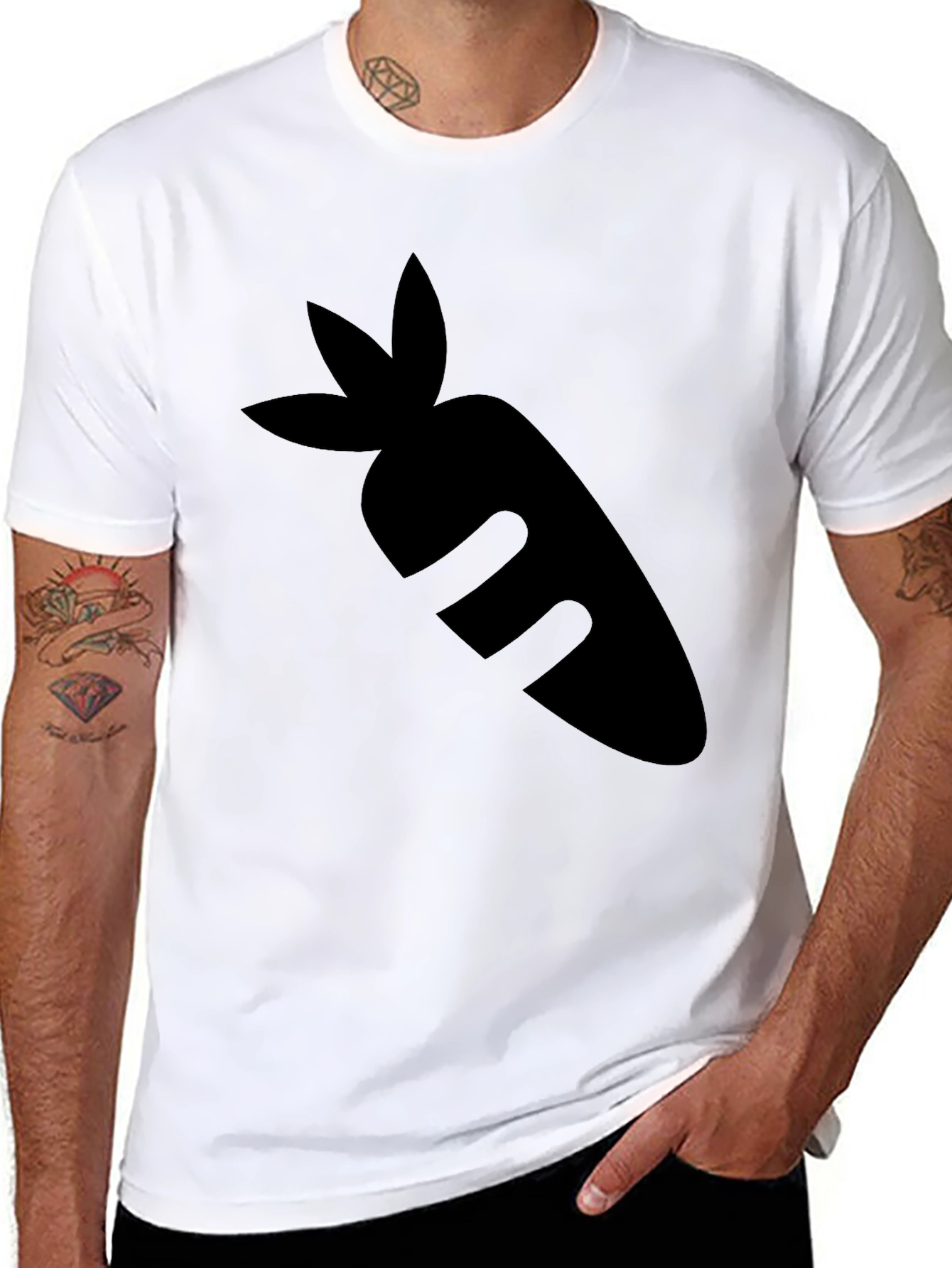 Carrot Graphic Tee - Black