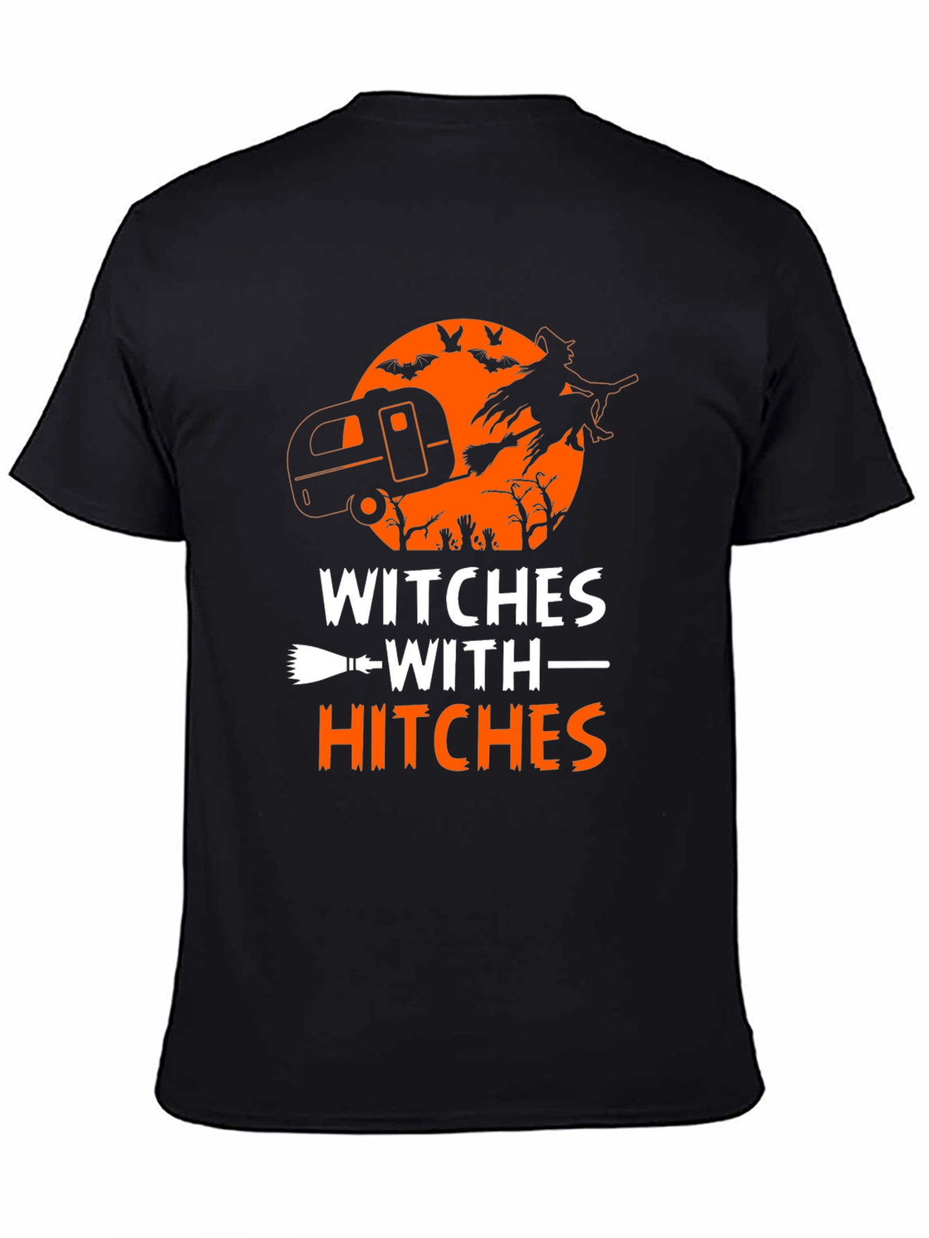 Witches with Hitches Graphic Tee - Halloween Camping Shirt