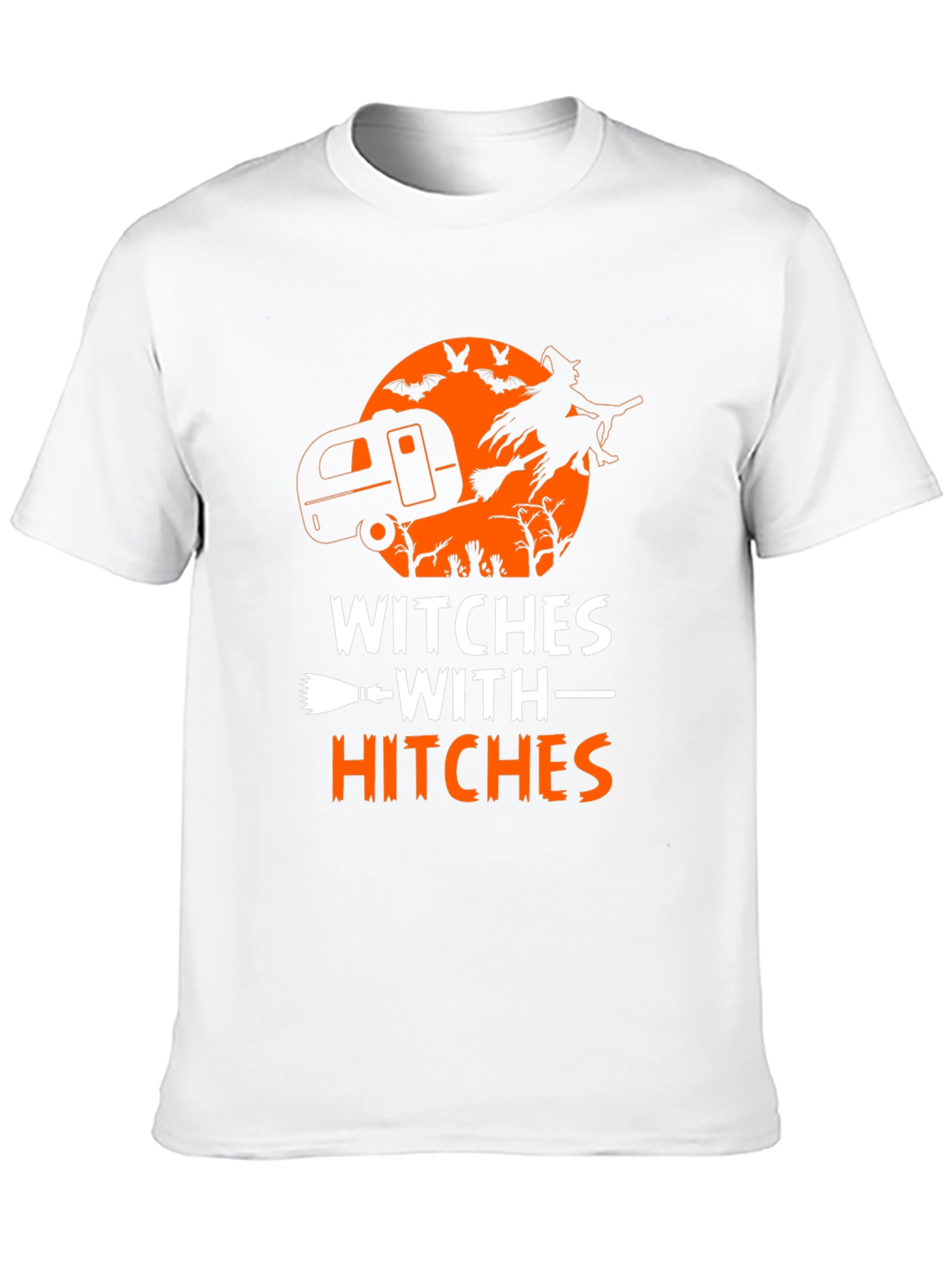 Witches with Hitches Graphic Tee - Halloween Camping Shirt