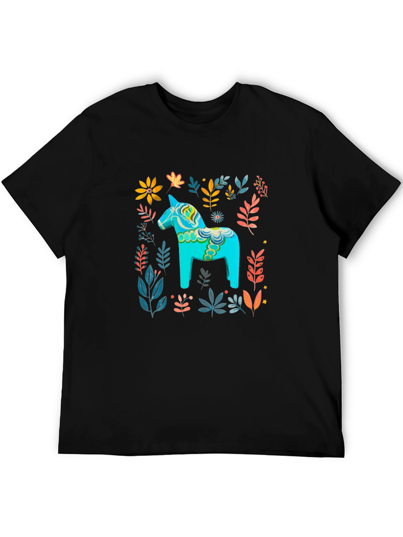 Dala Horse Floral Print Tee