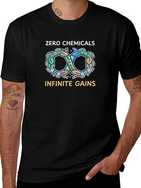Zero Chemicals Infinite Gains Black T-Shirt