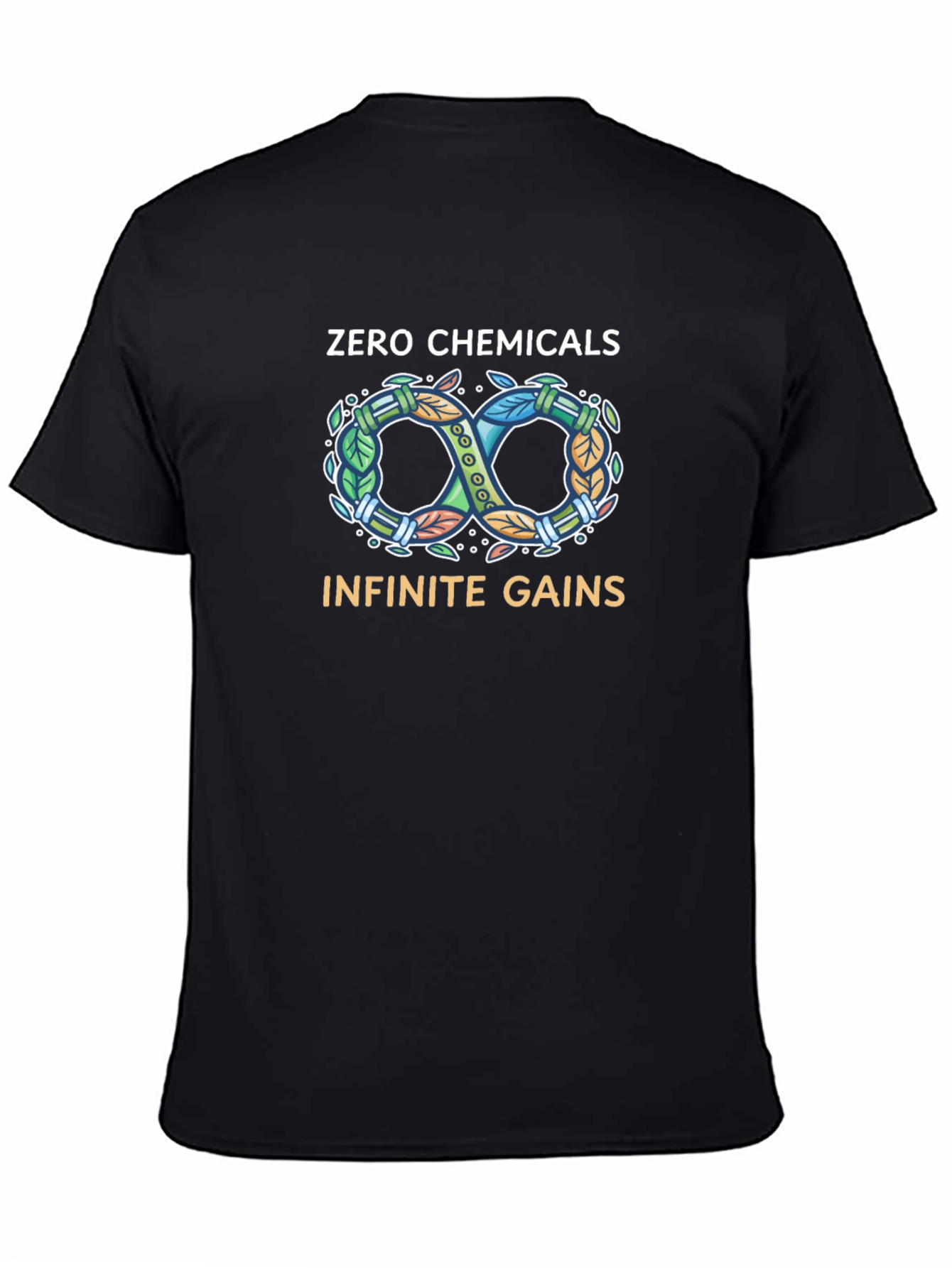 Zero Chemicals Infinite Gains Black T-Shirt