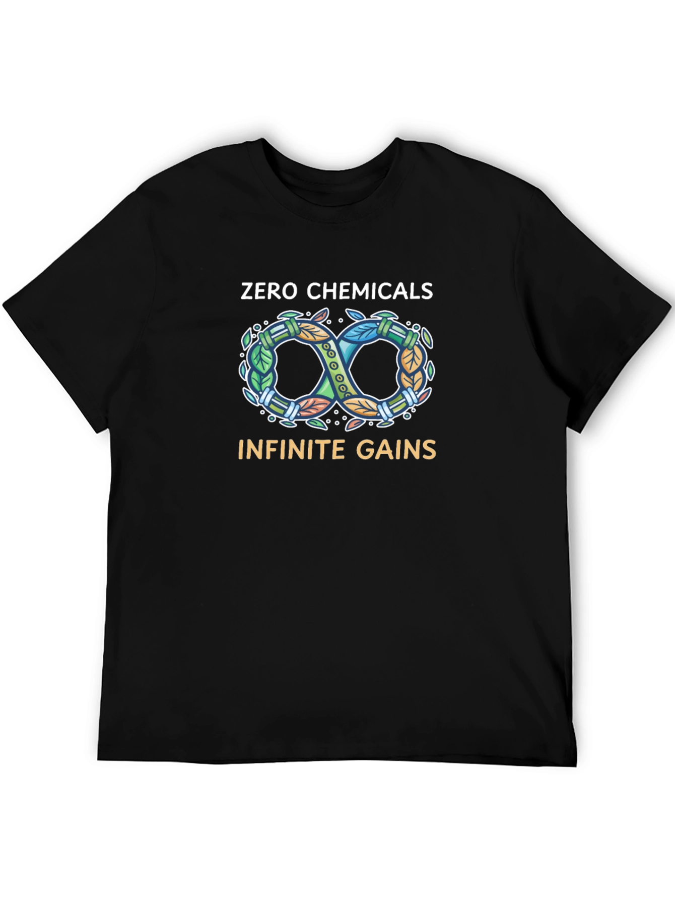 Zero Chemicals Infinite Gains Black T-Shirt