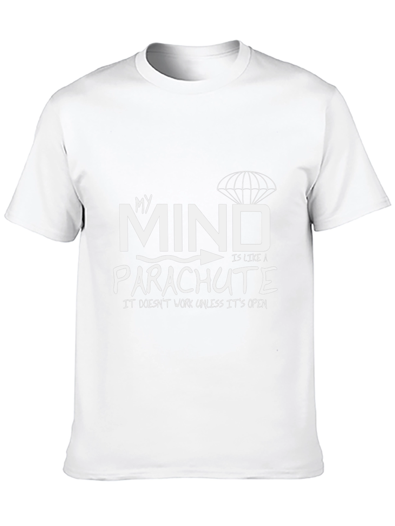 Funny My Mind Parachute T-Shirt