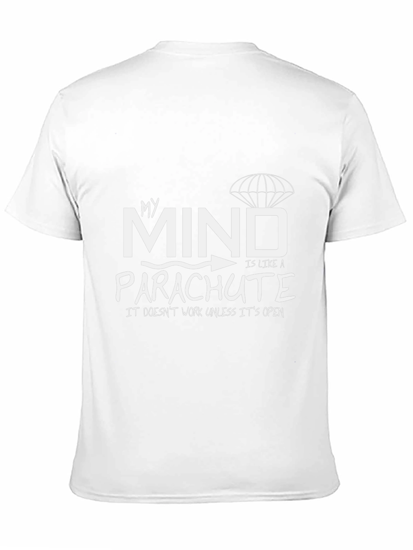 Funny My Mind Parachute T-Shirt