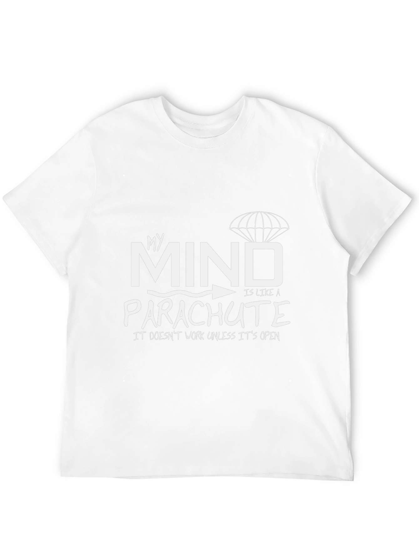 Funny My Mind Parachute T-Shirt