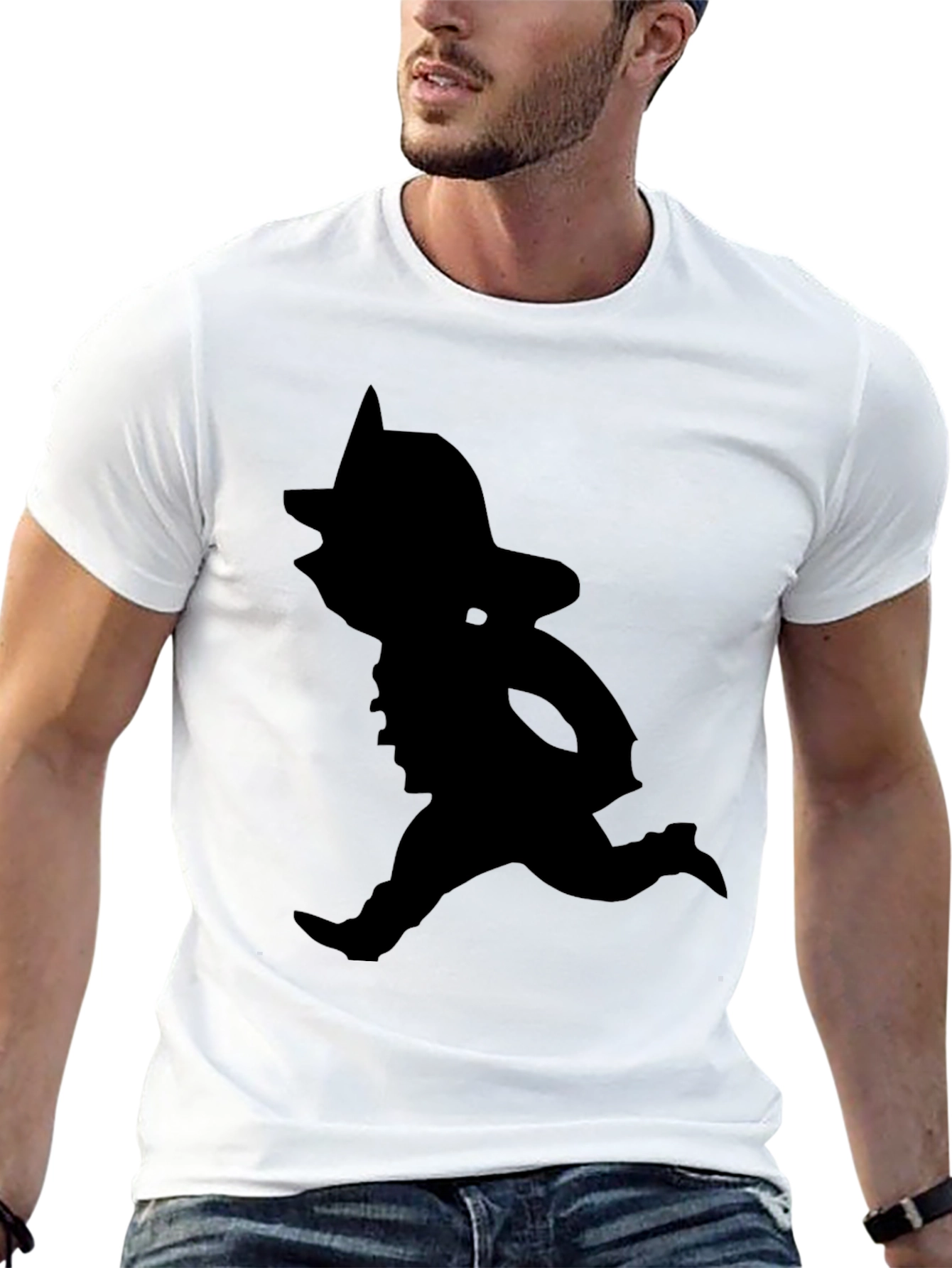 Silhouette Cowboy T-Shirt - Classic Black Tee