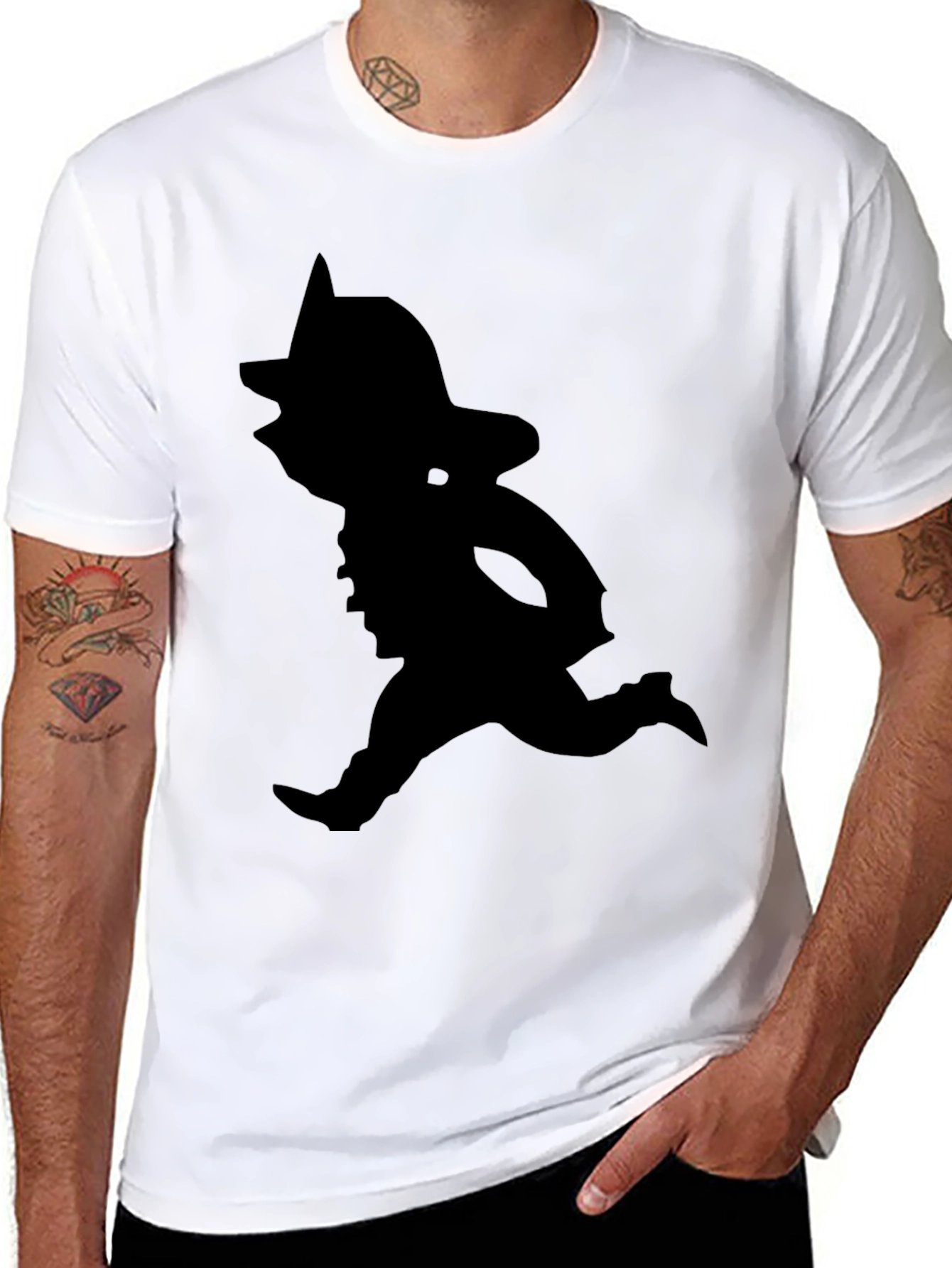 Silhouette Cowboy T-Shirt - Classic Black Tee
