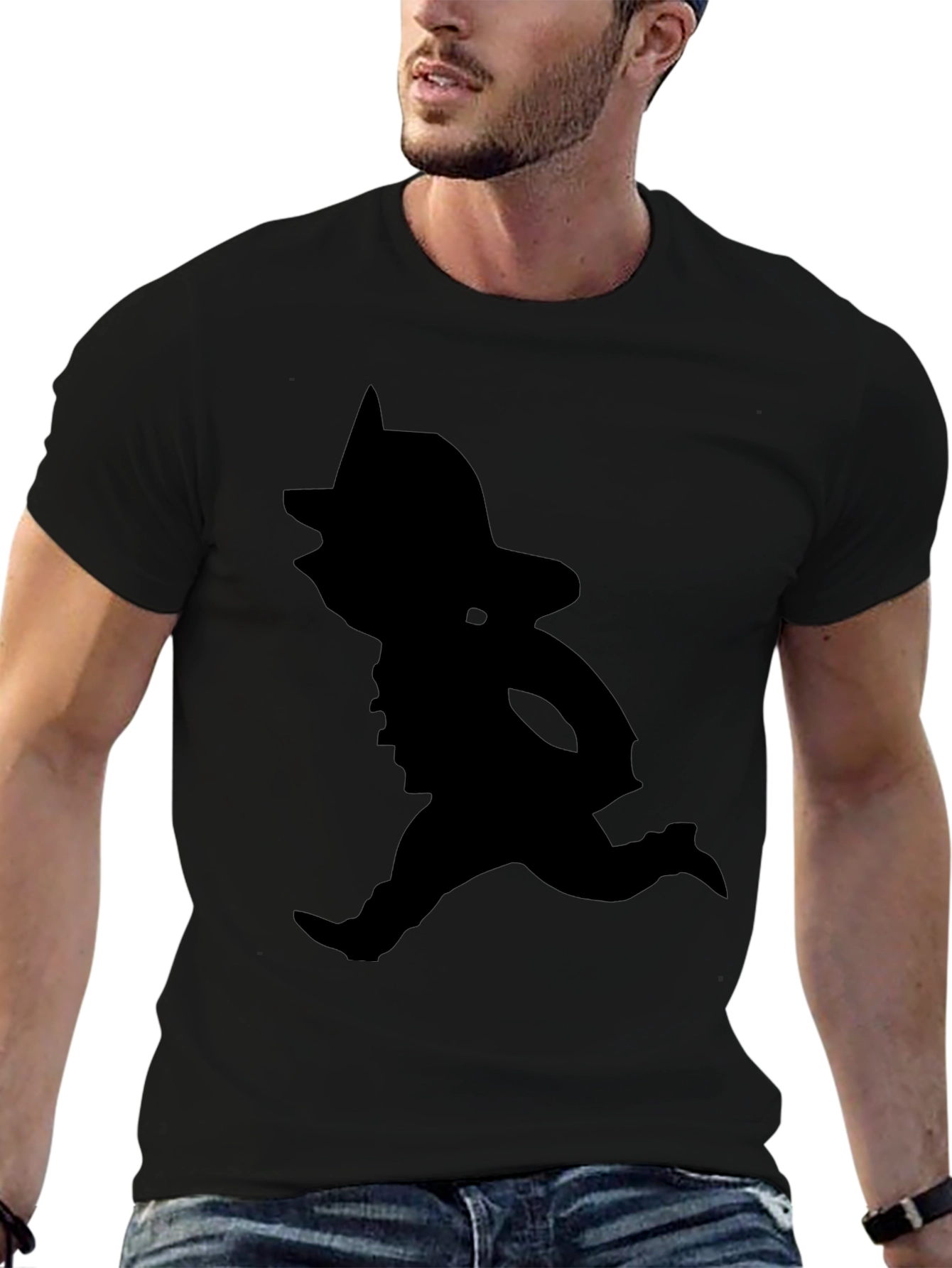 Silhouette Cowboy T-Shirt - Classic Black Tee