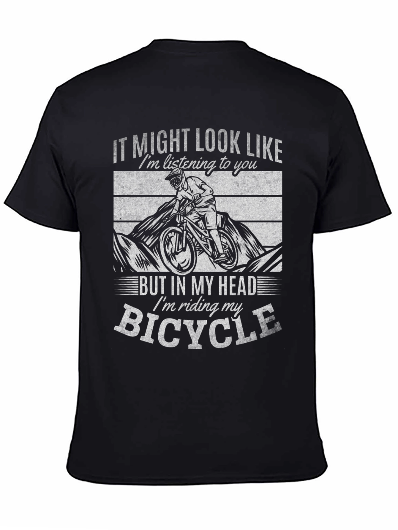 Bicycle Lovers Tee: In My Head Im Riding!