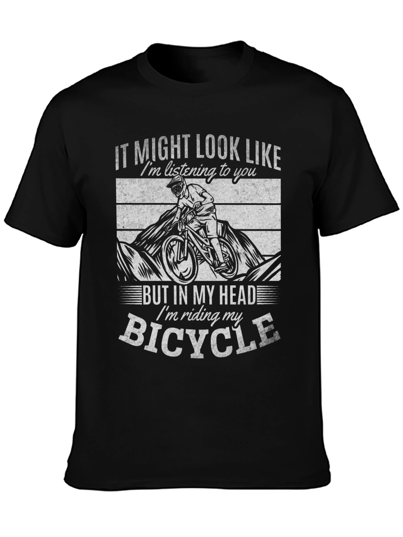 Bicycle Lovers Tee: In My Head Im Riding!