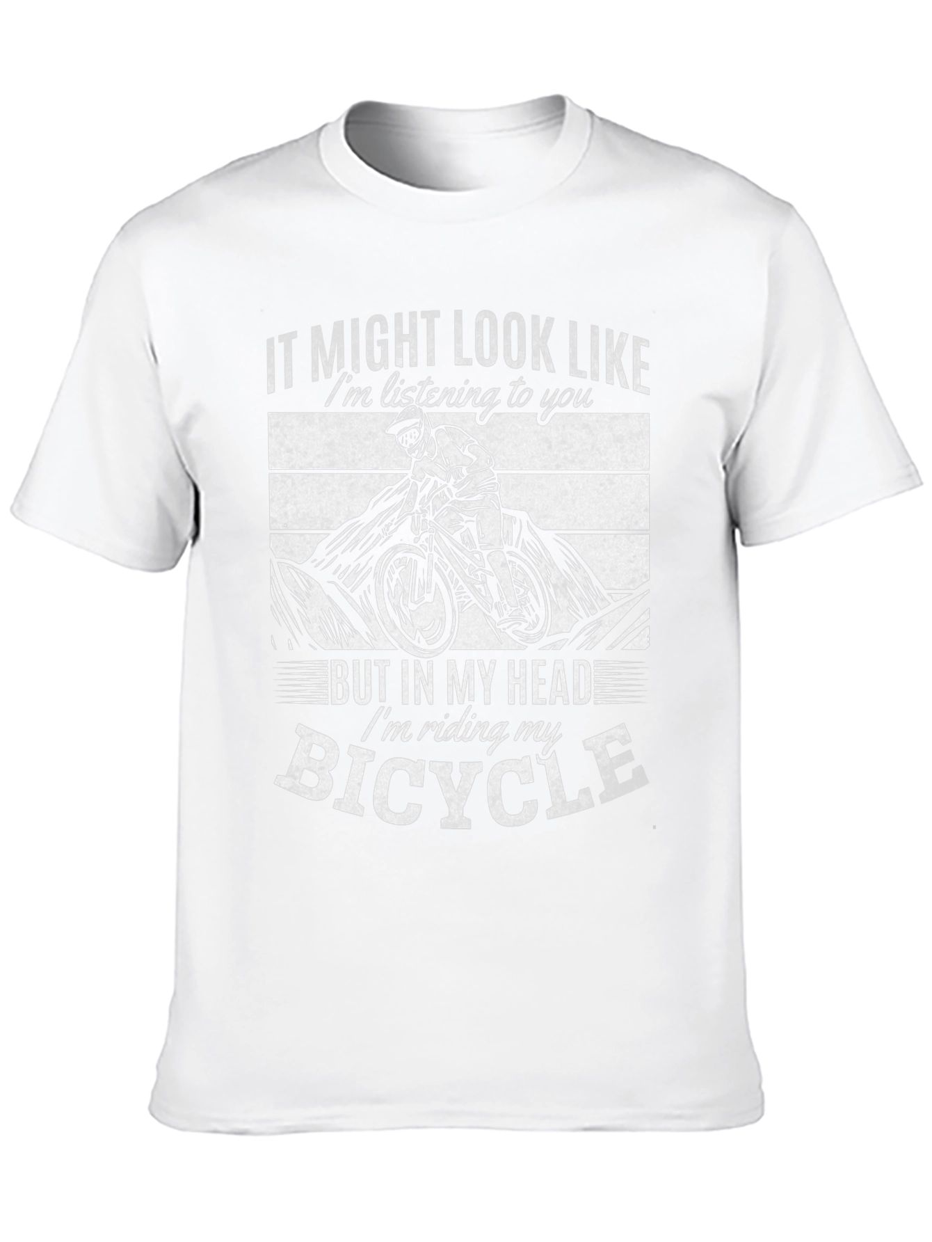 Bicycle Lovers Tee: In My Head Im Riding!