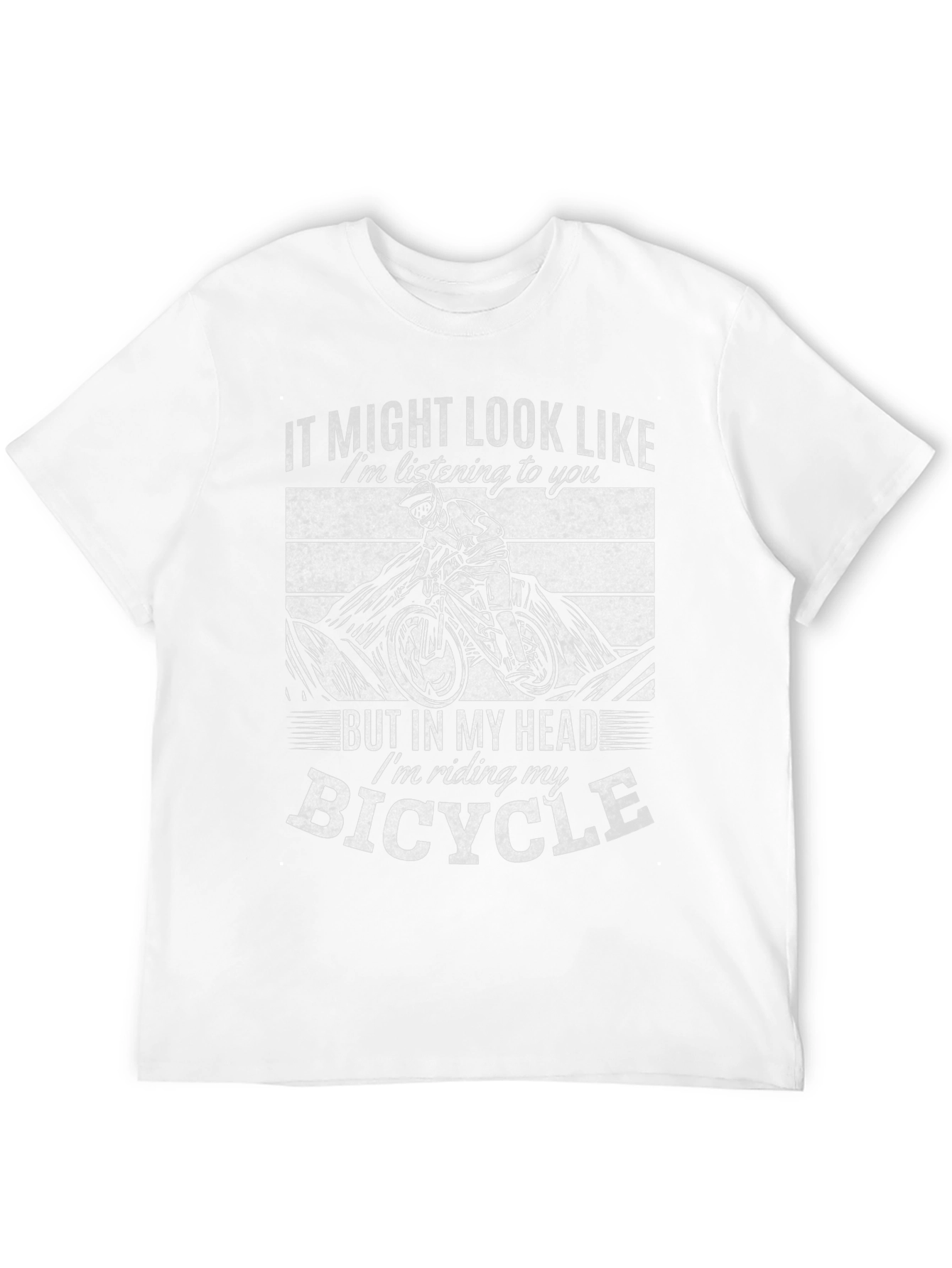 Bicycle Lovers Tee: In My Head Im Riding!