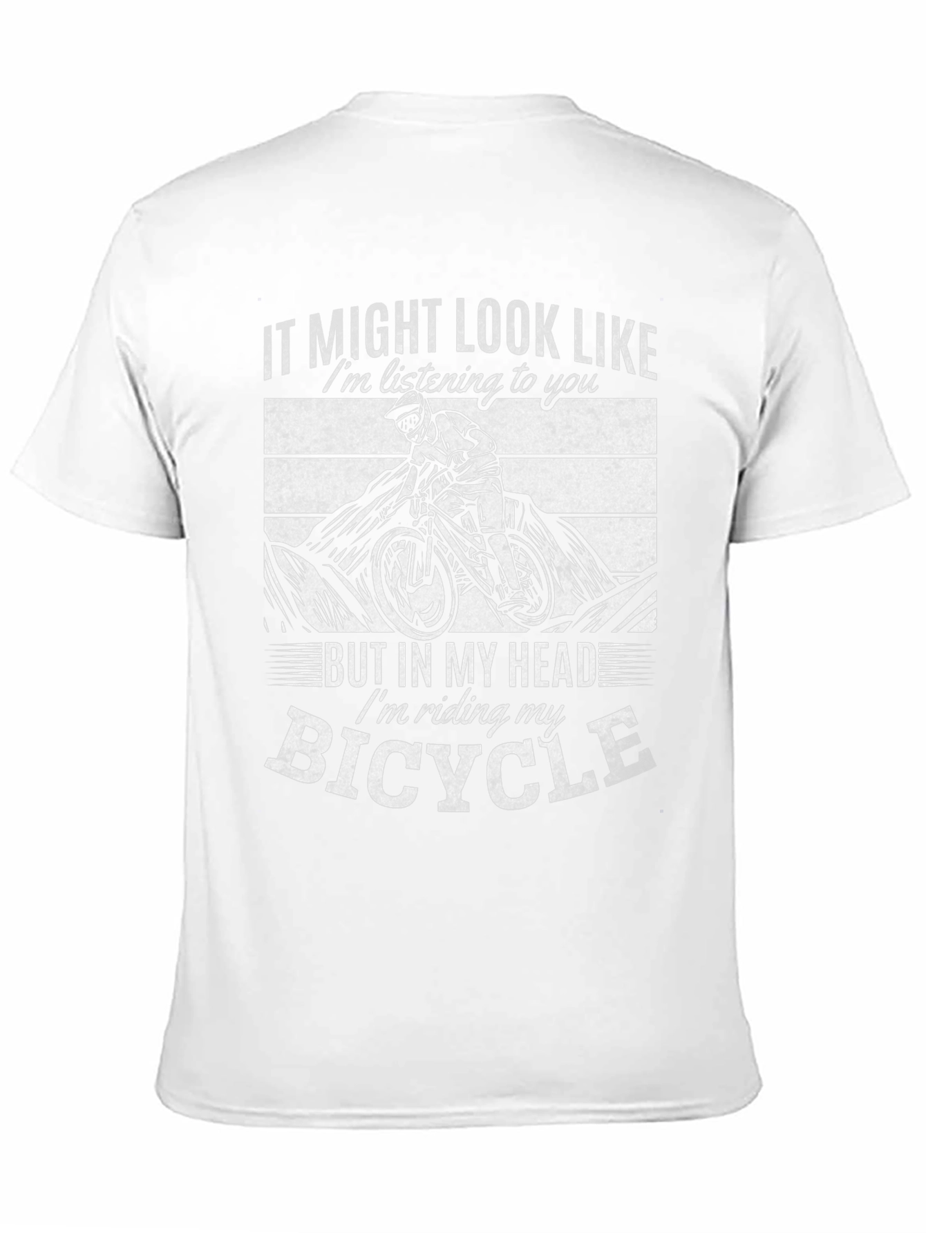 Bicycle Lovers Tee: In My Head Im Riding!