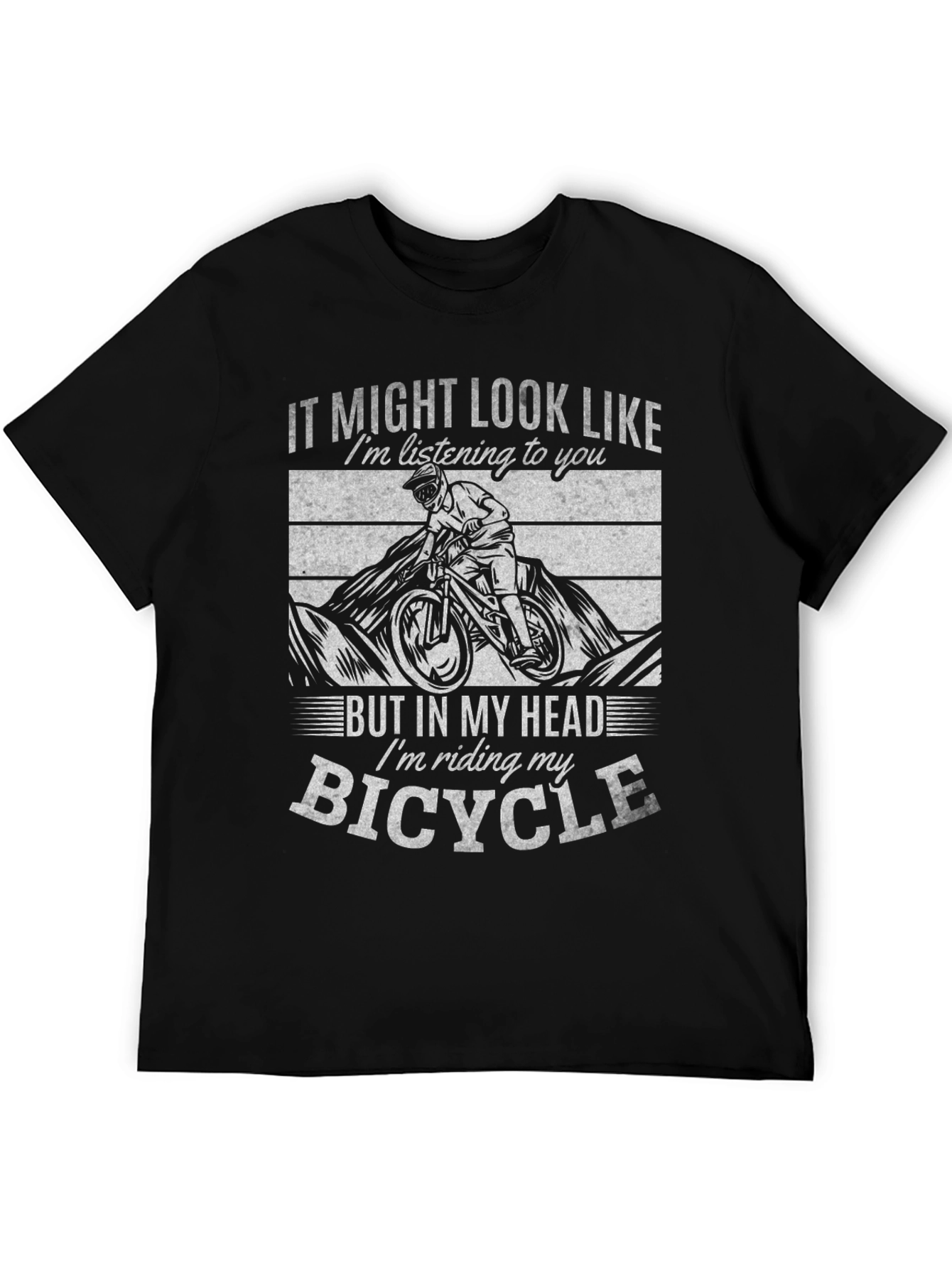 Bicycle Lovers Tee: In My Head Im Riding!