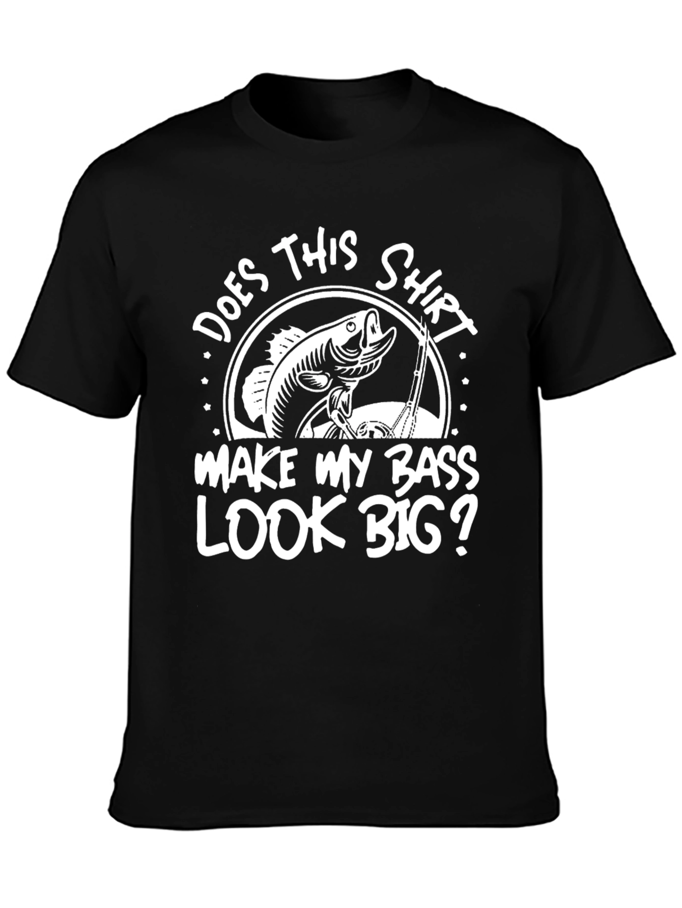Funny Fishing Bass Graphic T-Shirt