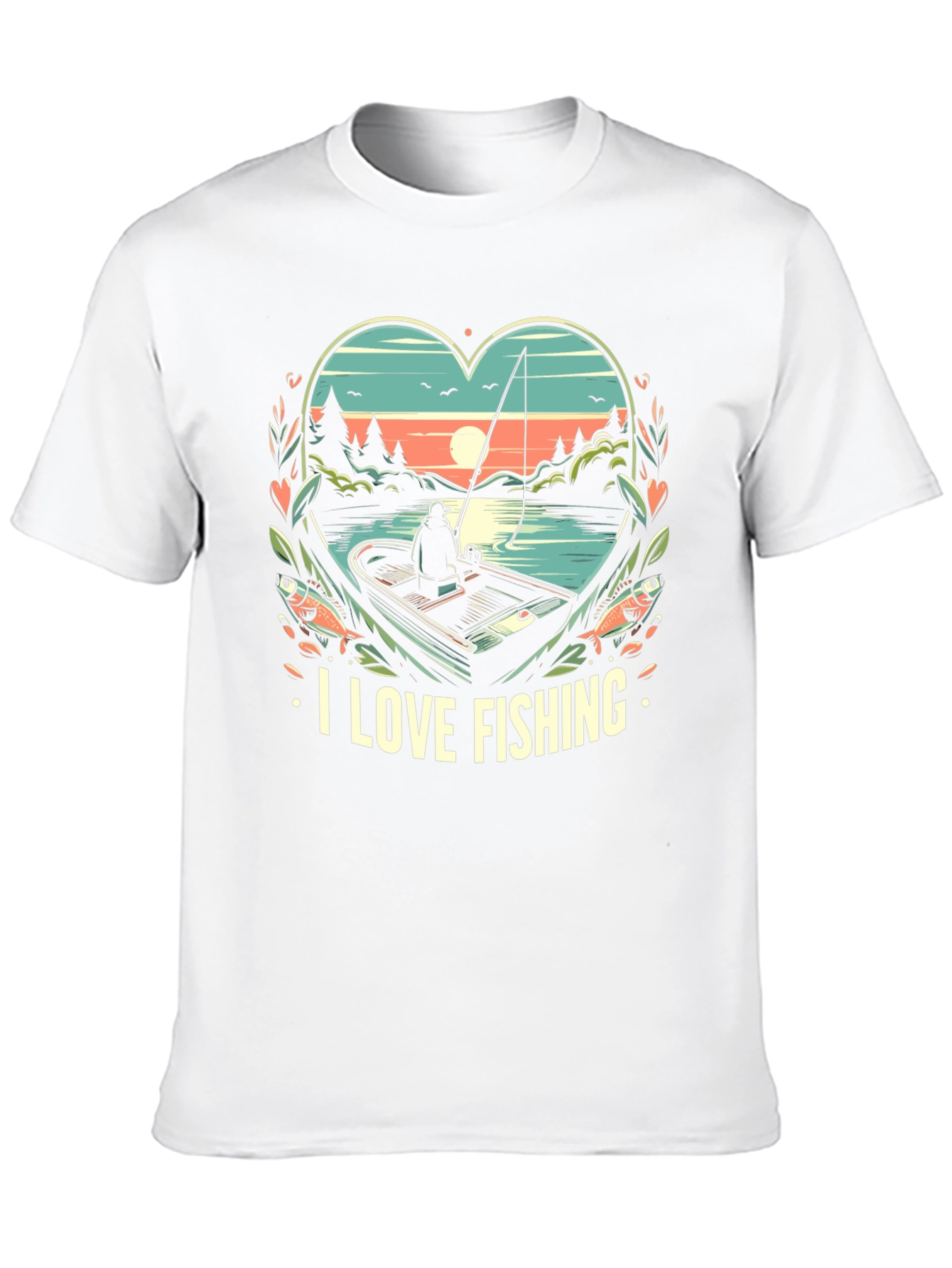 I Love Fishing Graphic Tee