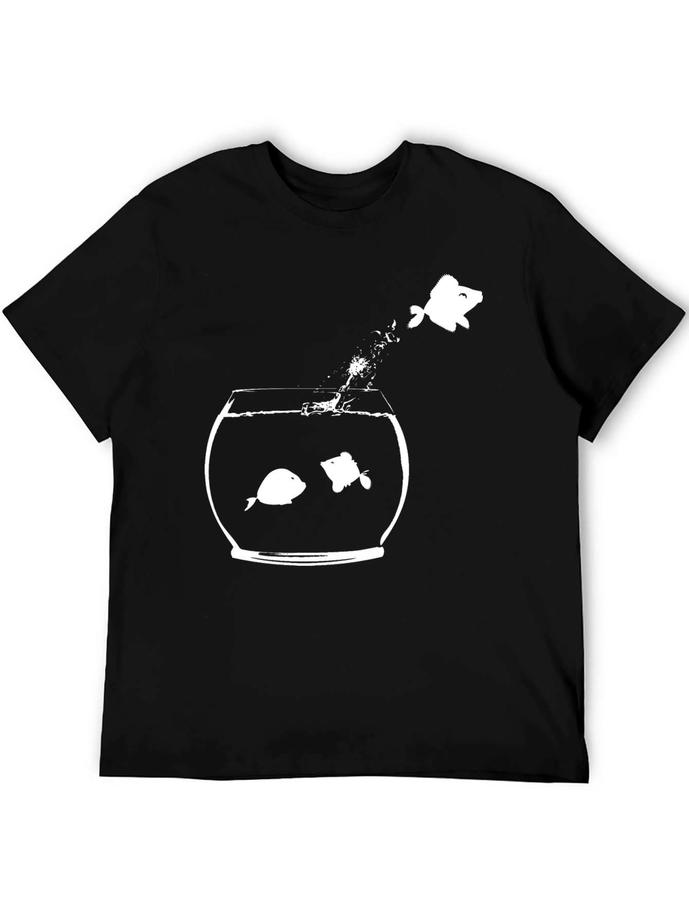 Funny Fishbowl Graphic Tee - Be Different