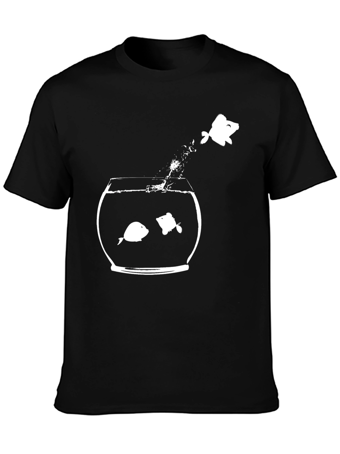 Funny Fishbowl Graphic Tee - Be Different