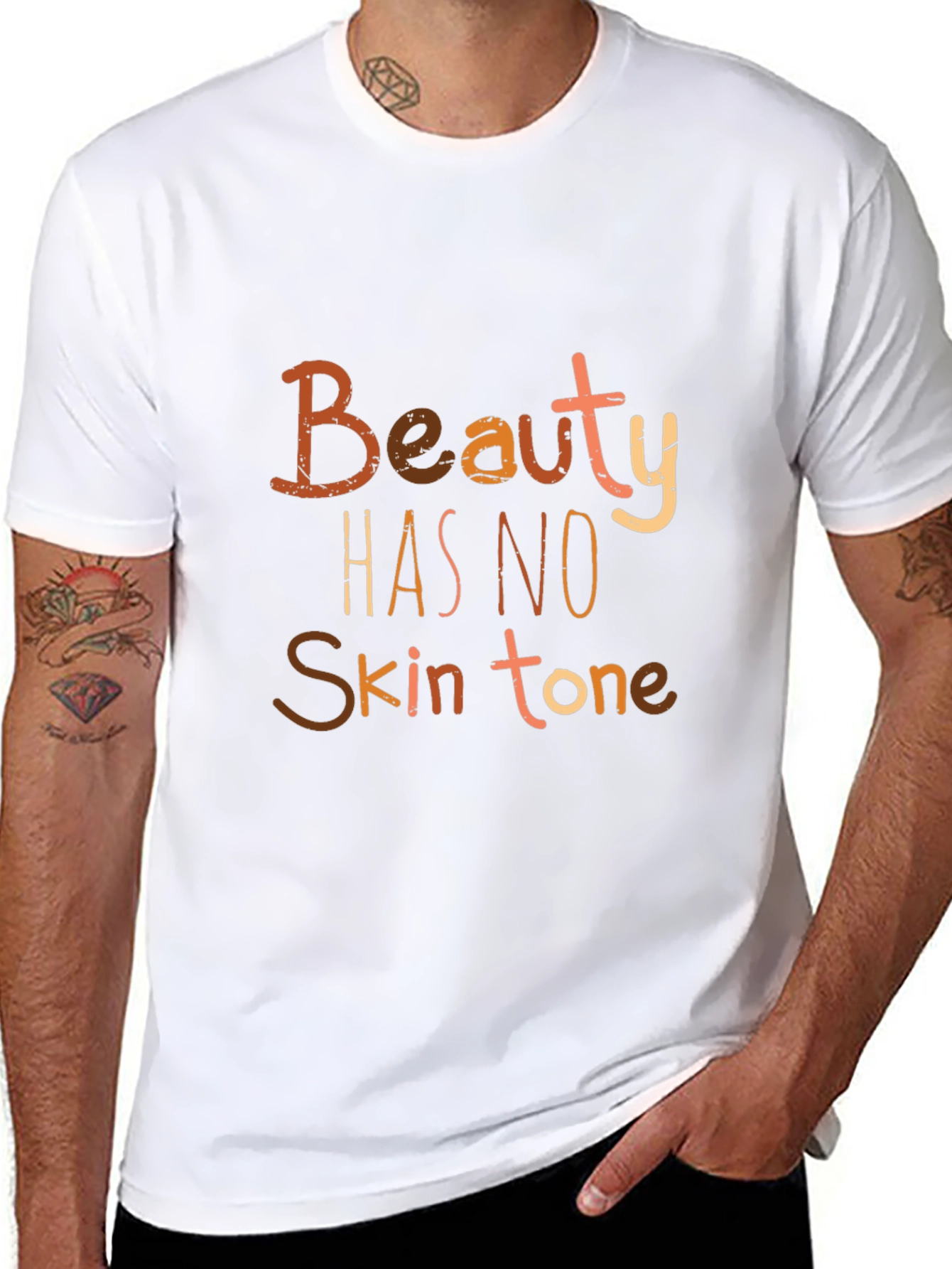Beauty Has No Skin Tone Graphic Tee