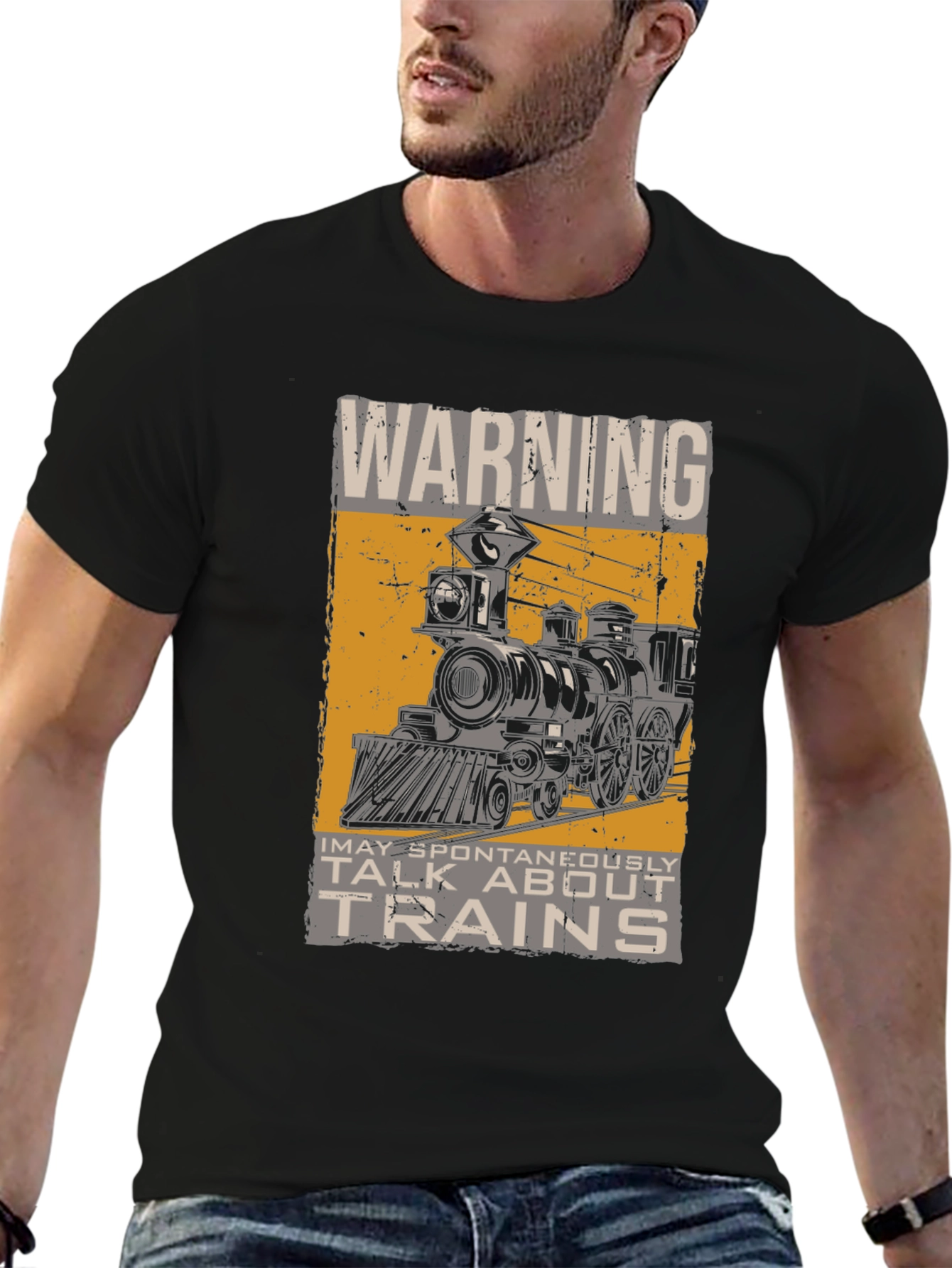 Warning: May Spontaneously Talk About Trains T-Shirt