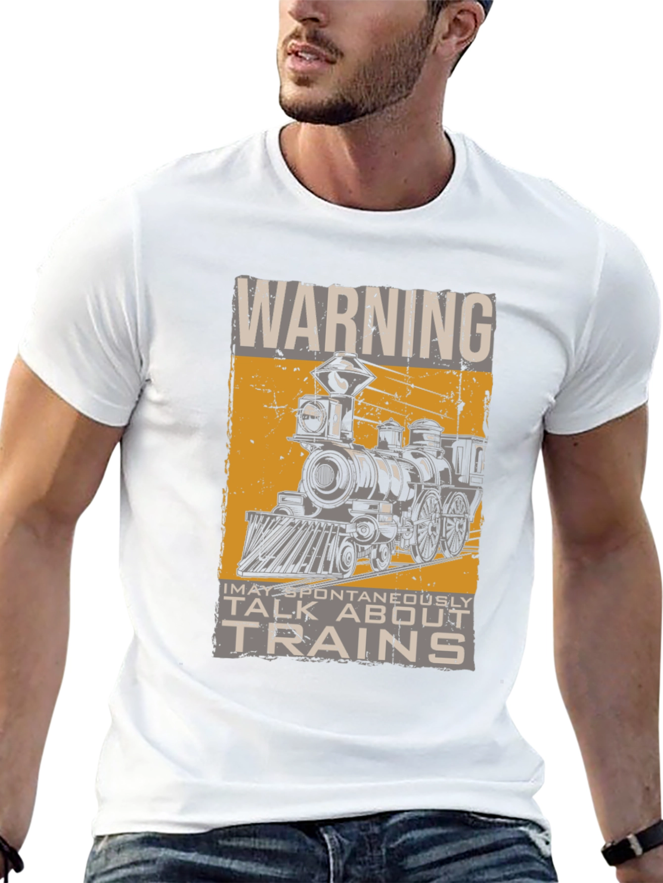Warning: May Spontaneously Talk About Trains T-Shirt