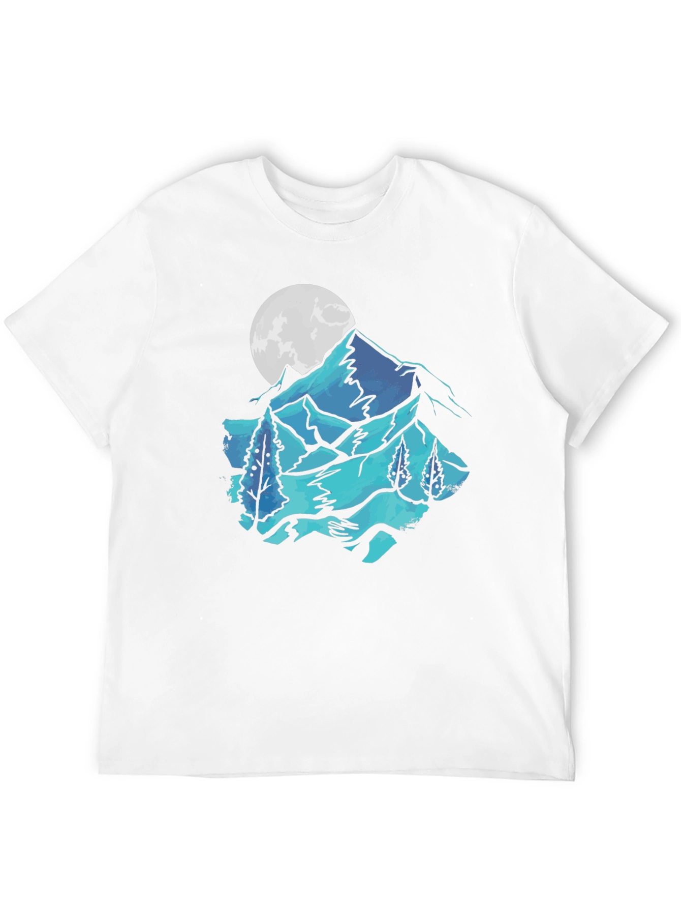 Mountain & Moon Graphic Tee - Black