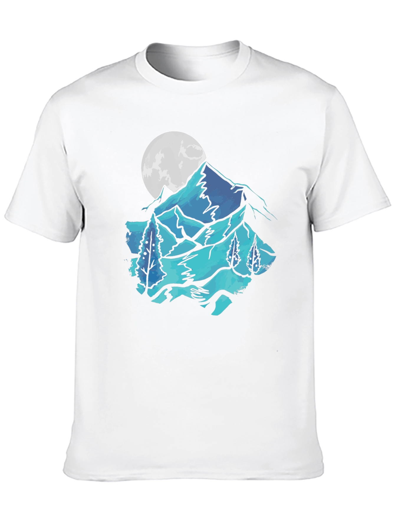 Mountain & Moon Graphic Tee - Black